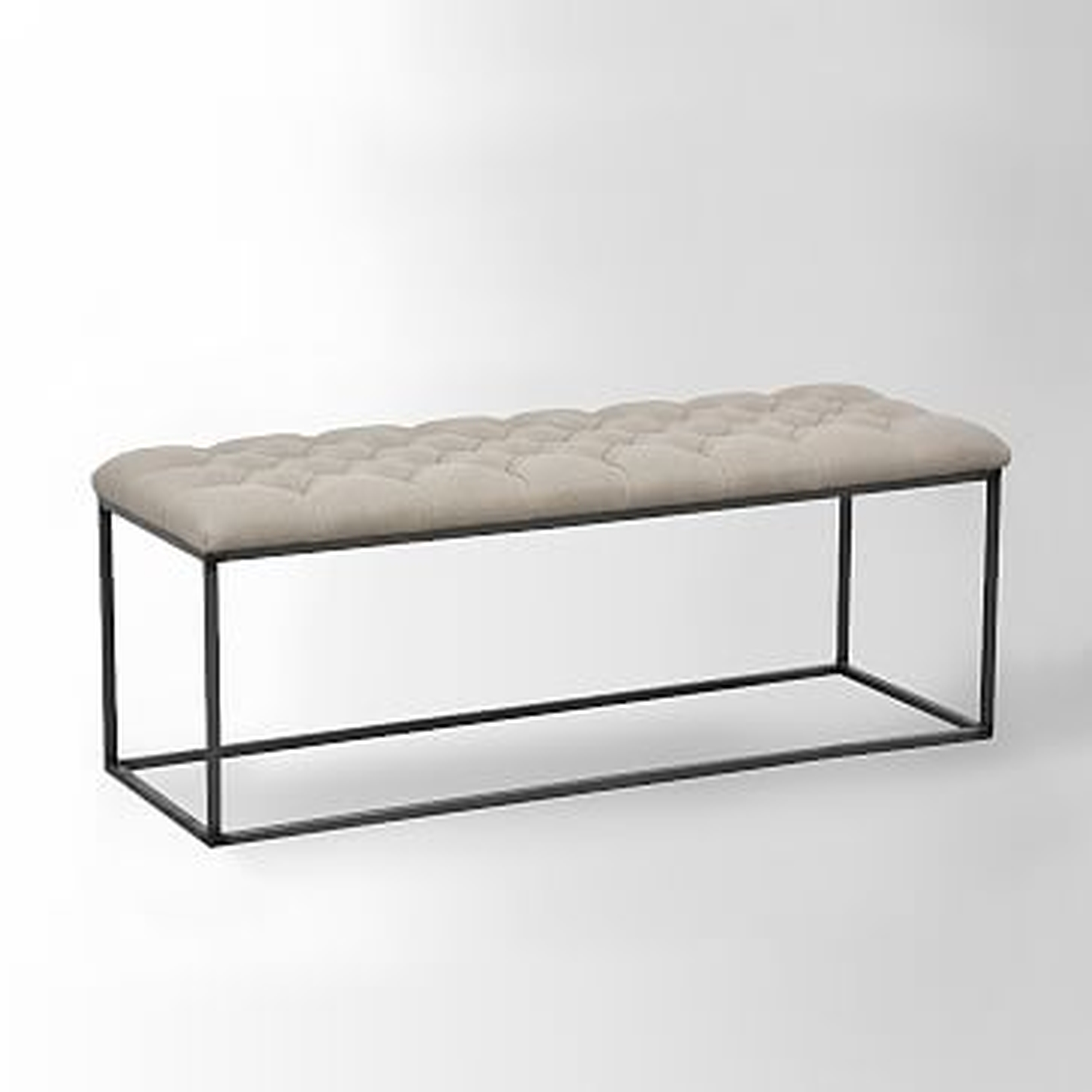 Tufted Bench - Flax - West Elm