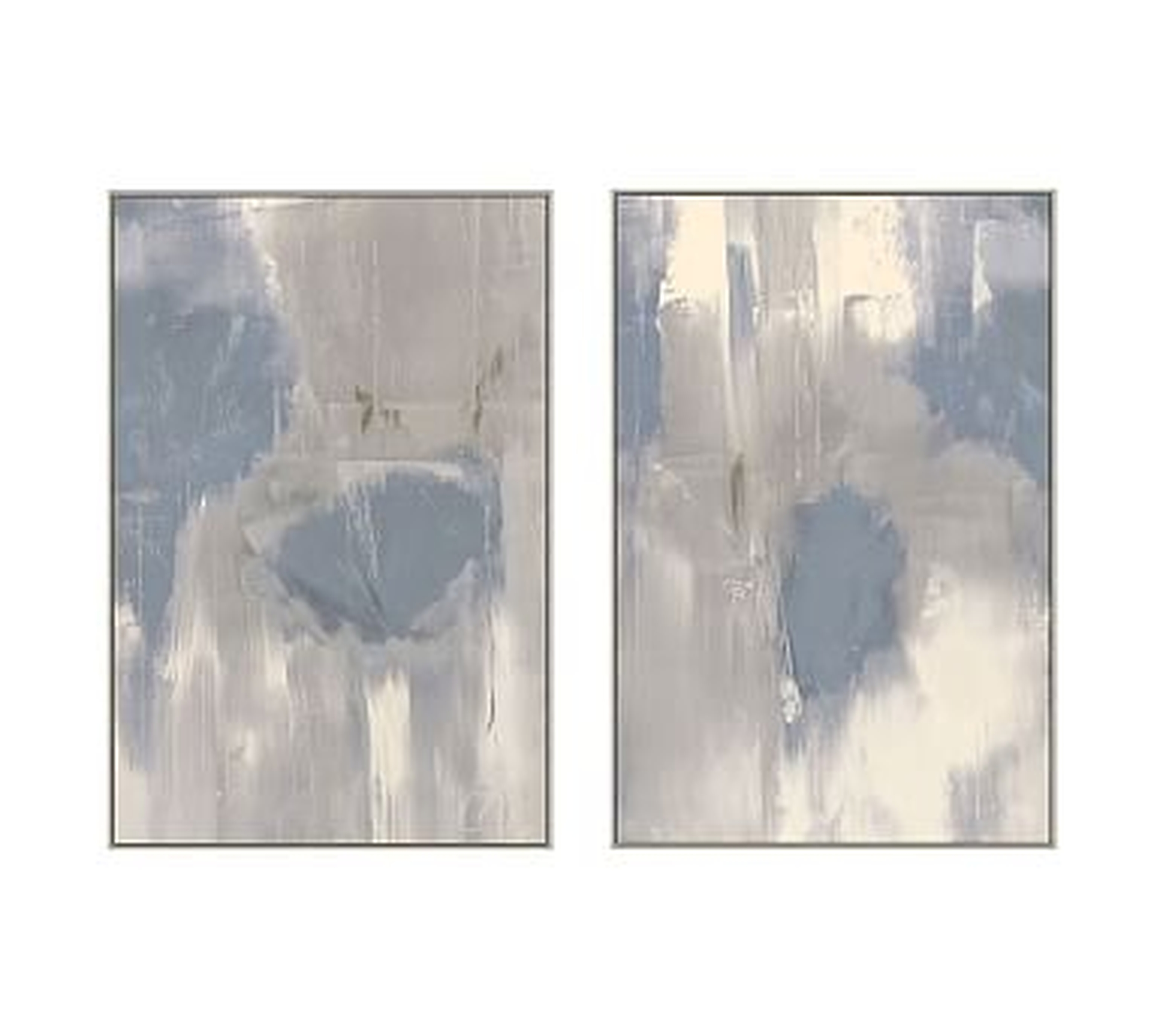 Misted Pacific Framed Canvas Prints, Set of 2 - Pottery Barn