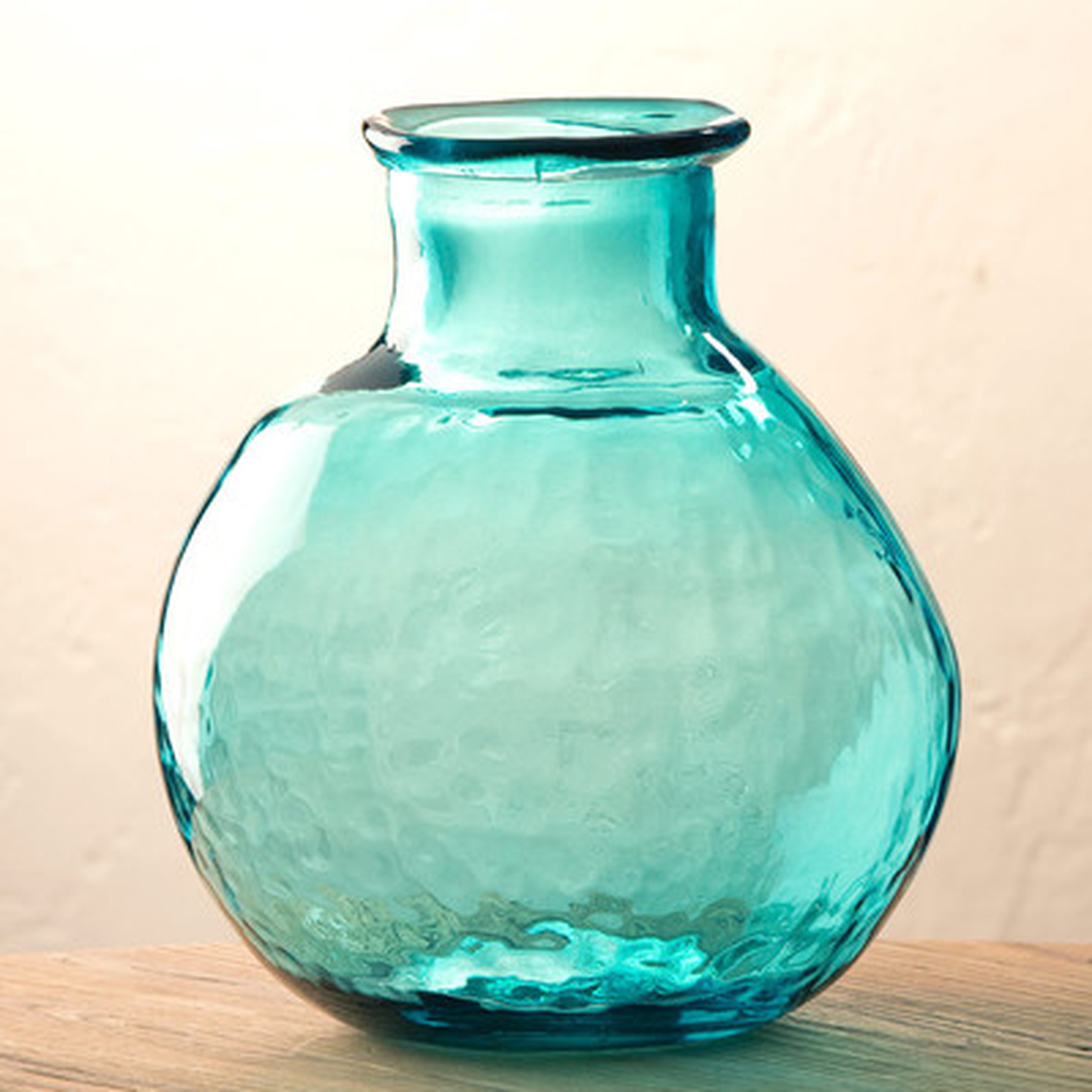 Oval Recycled Glass Balloon Vase - Wayfair