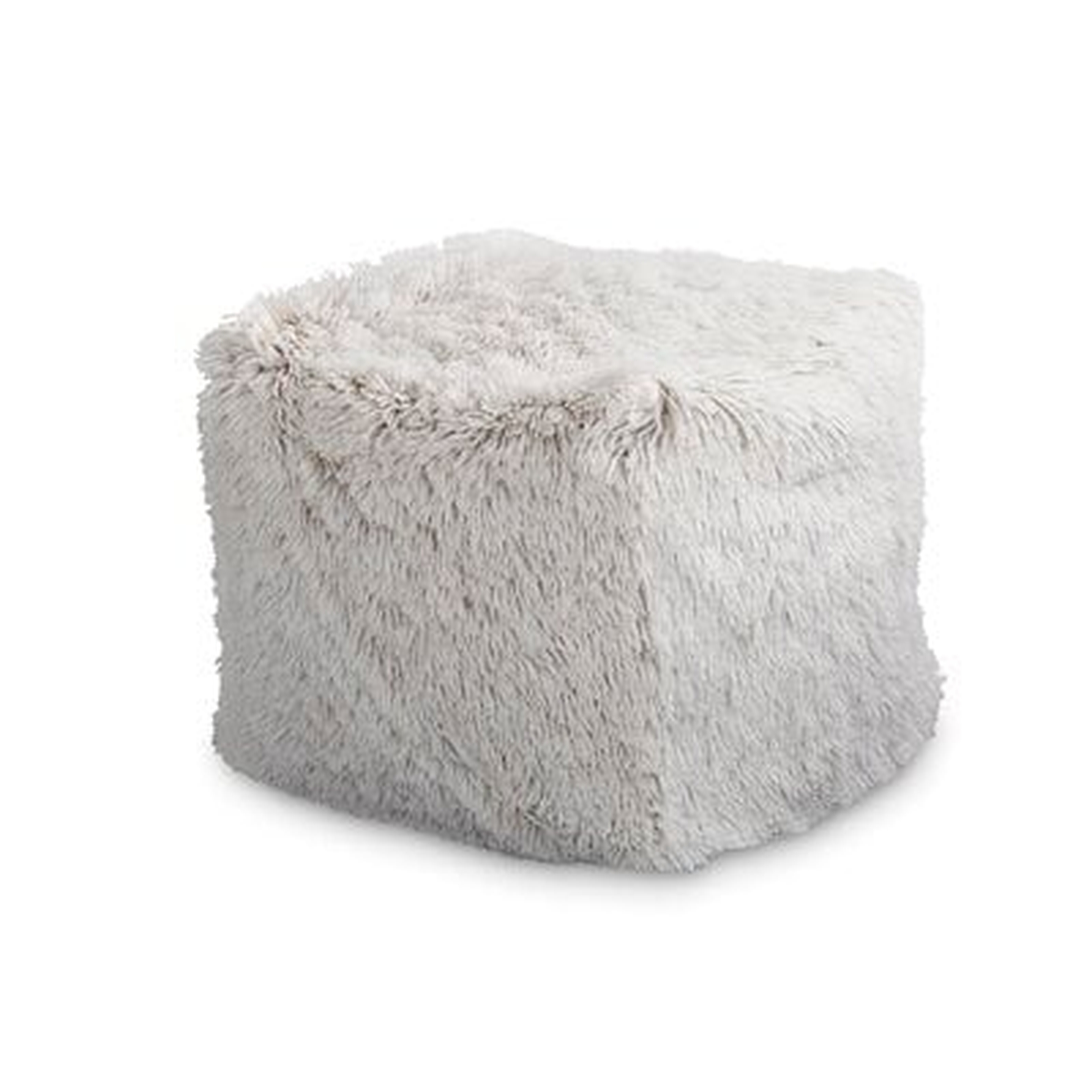 Head Faux Fur Indoor Cube Ottoman - Wayfair