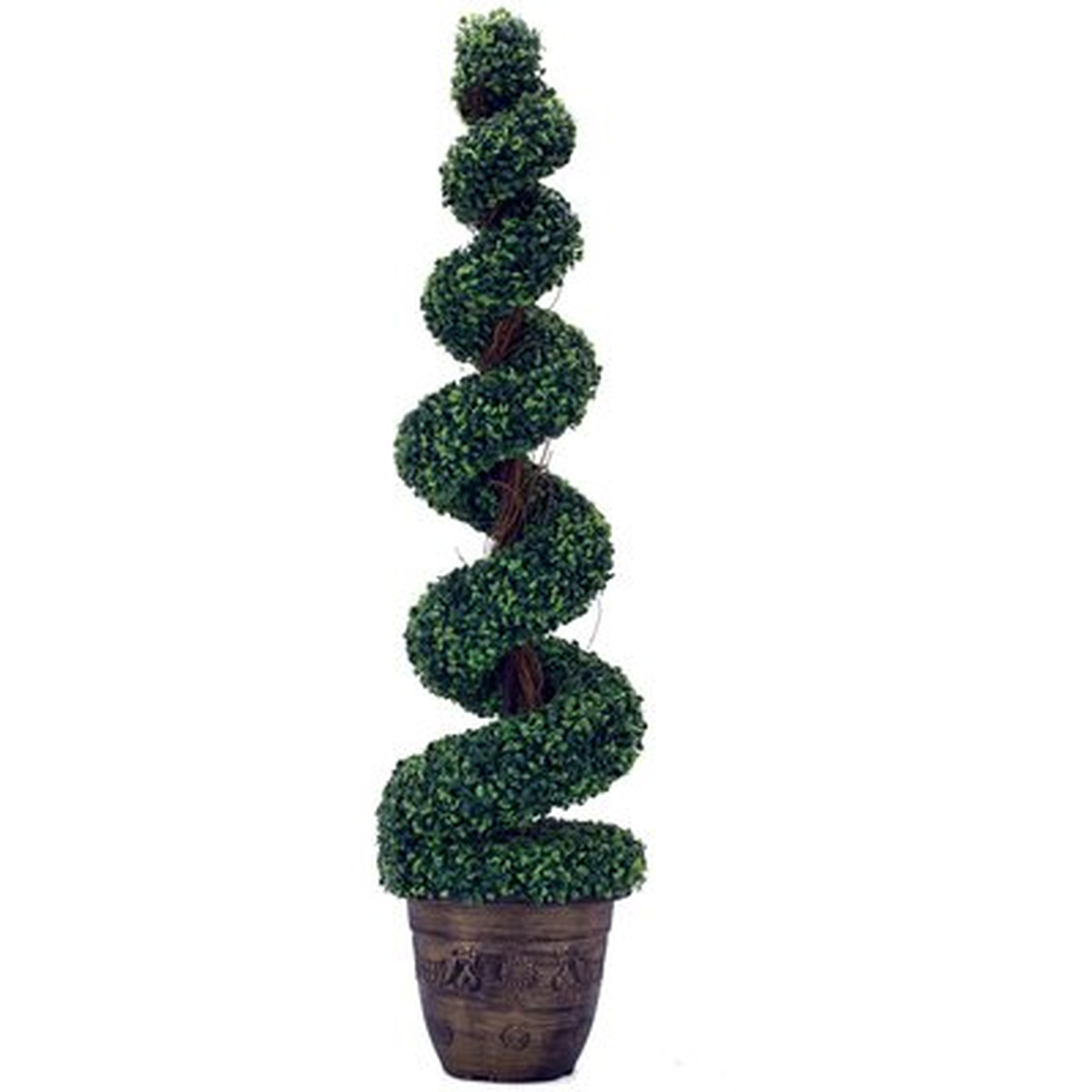 Artificial Tree Boxwood Topiary in Planter - Wayfair