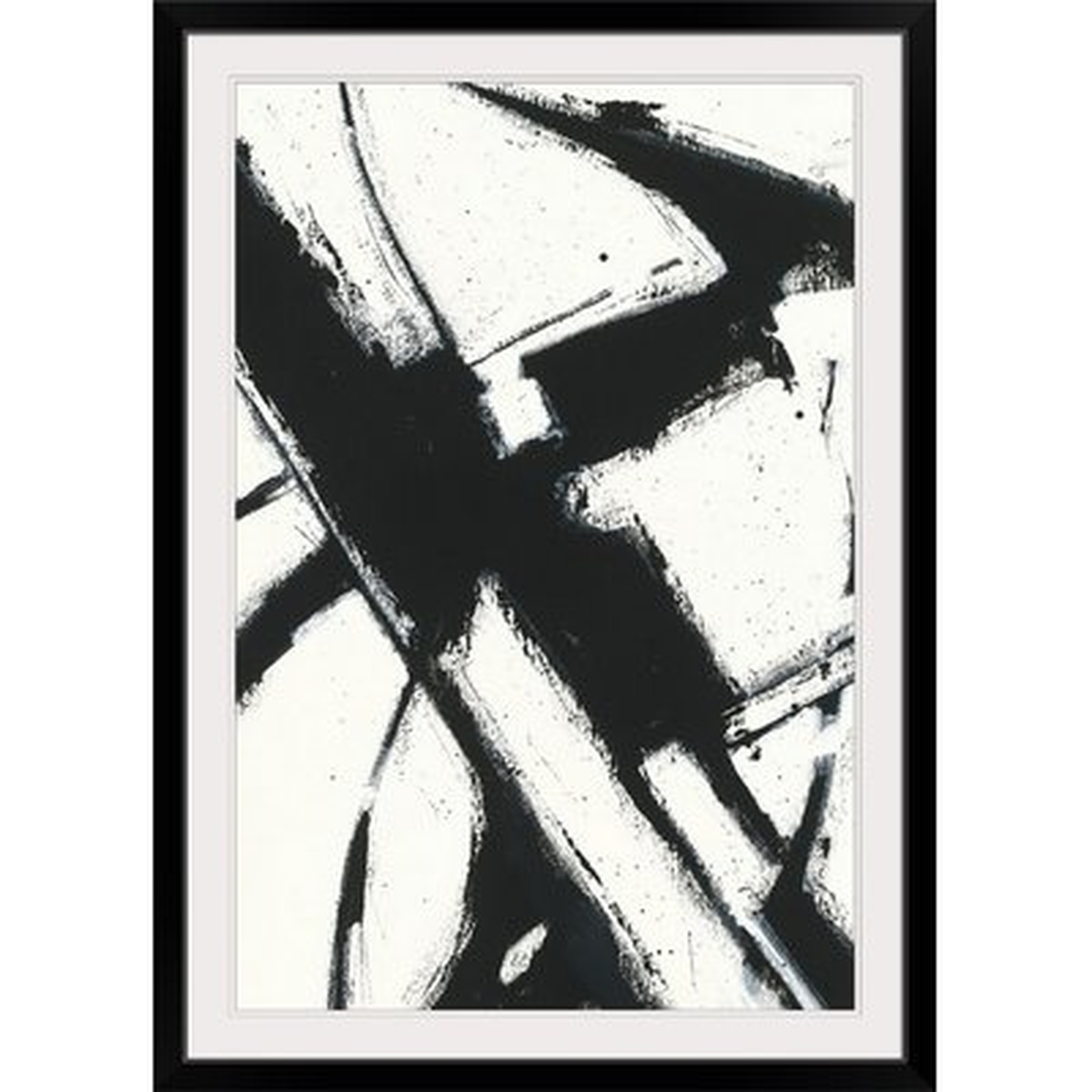 'Expression Abstract I White' by Shirley Novak Painting Print - Wayfair