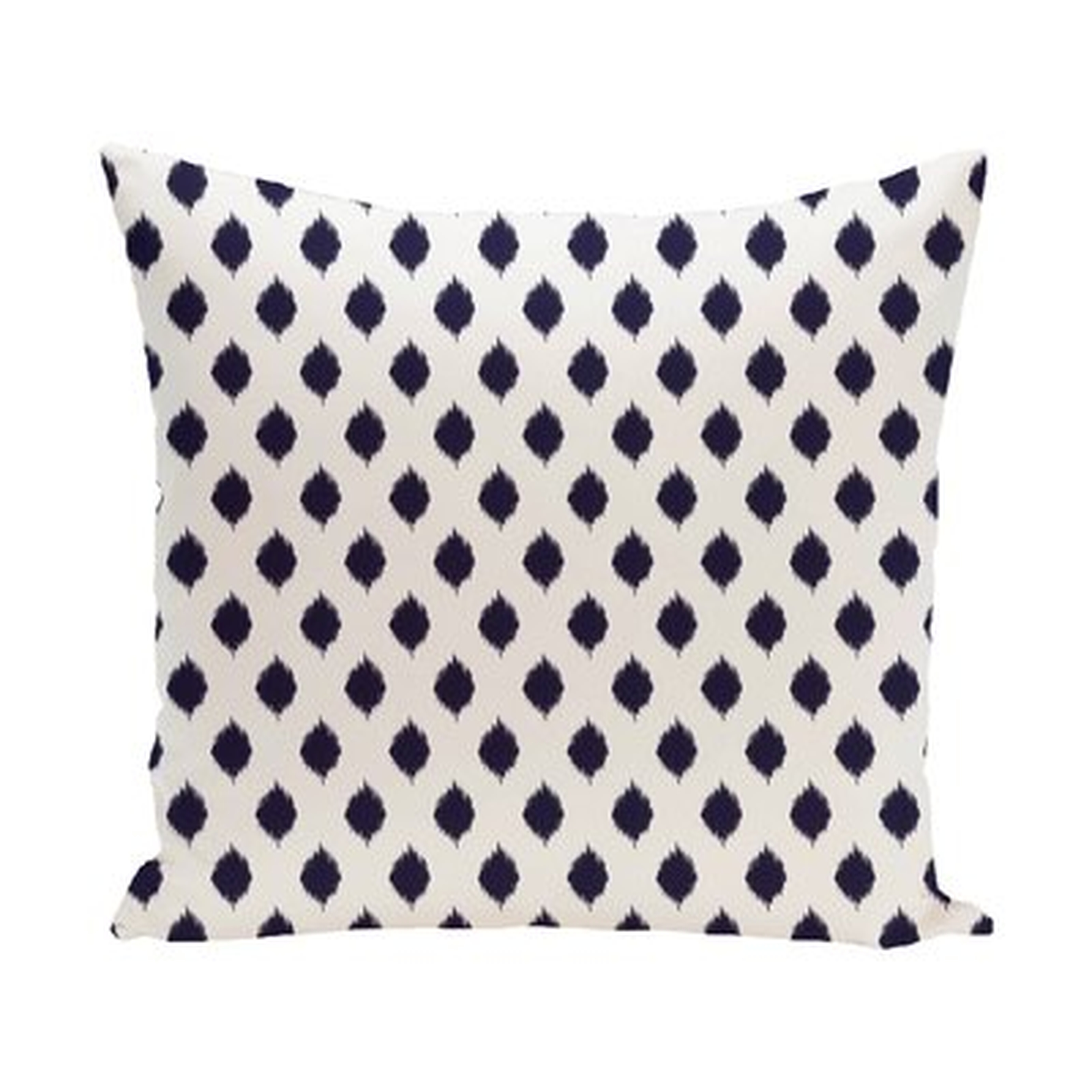 Cop-Ikat Geometric Print Outdoor Throw Pillow - Wayfair