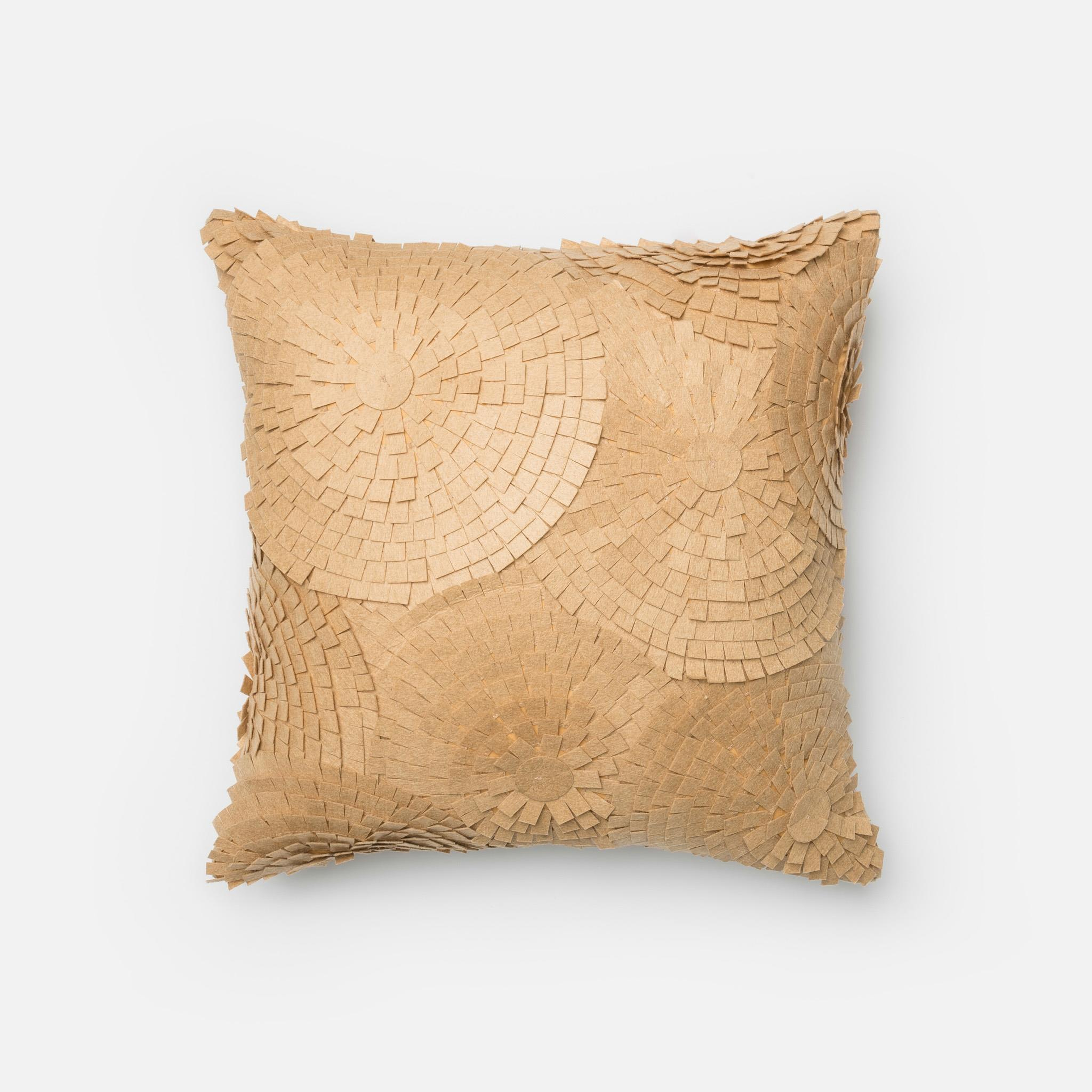 PILLOWS - SAND - 18" X 18" Cover Only - Loloi Rugs