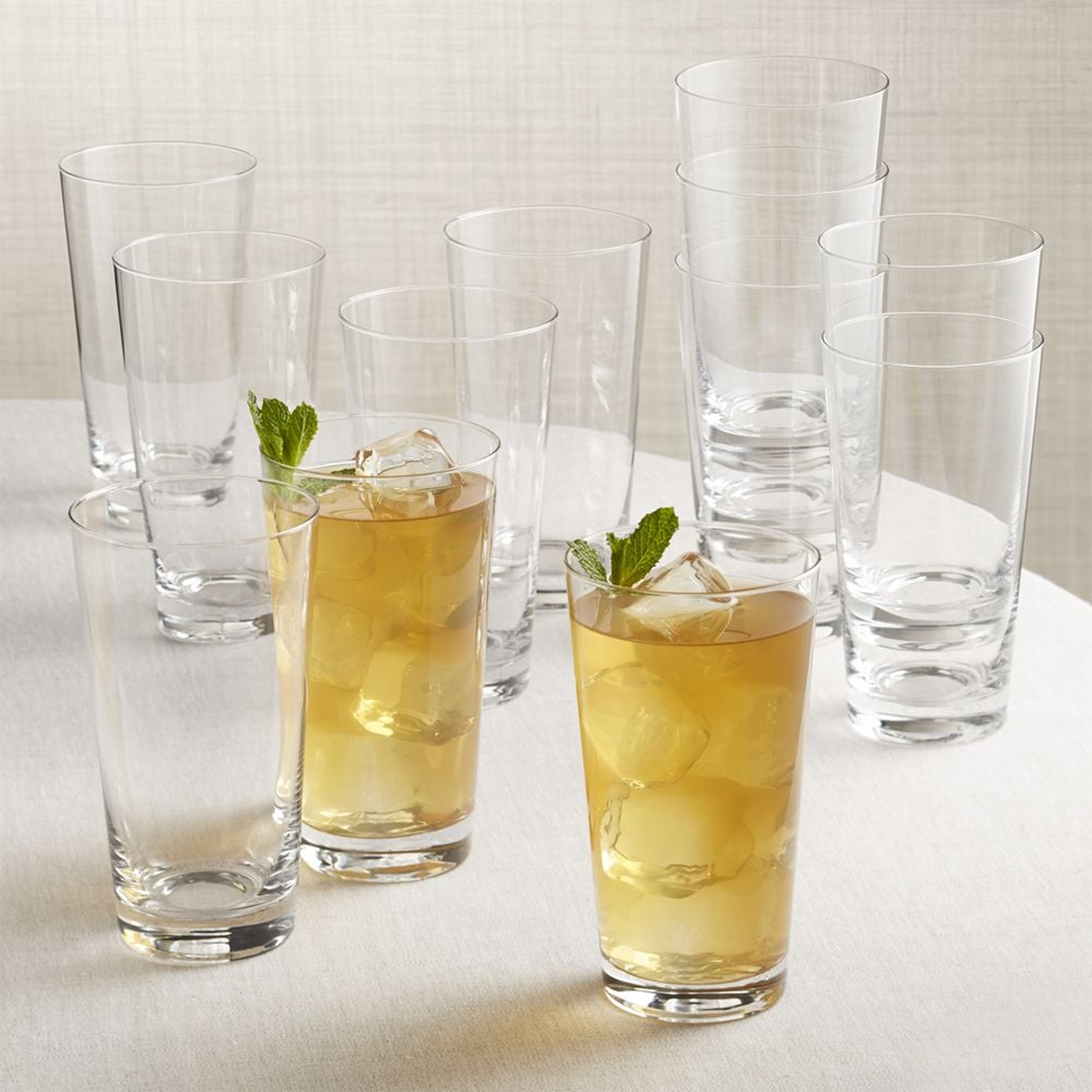 Biggs Highball Glasses Set of 12 - Crate and Barrel