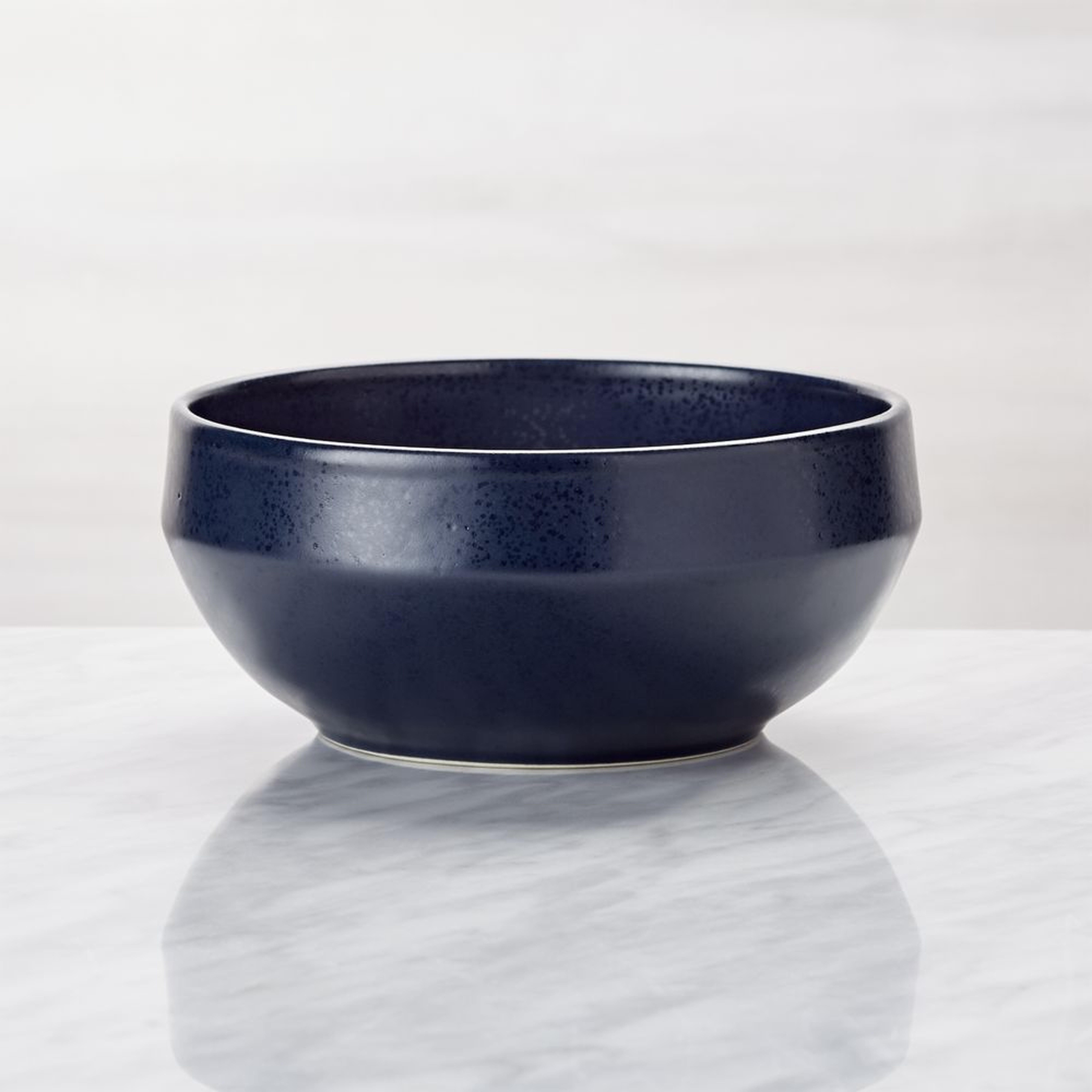Visto Navy Stoneware Cereal Bowl - Crate and Barrel