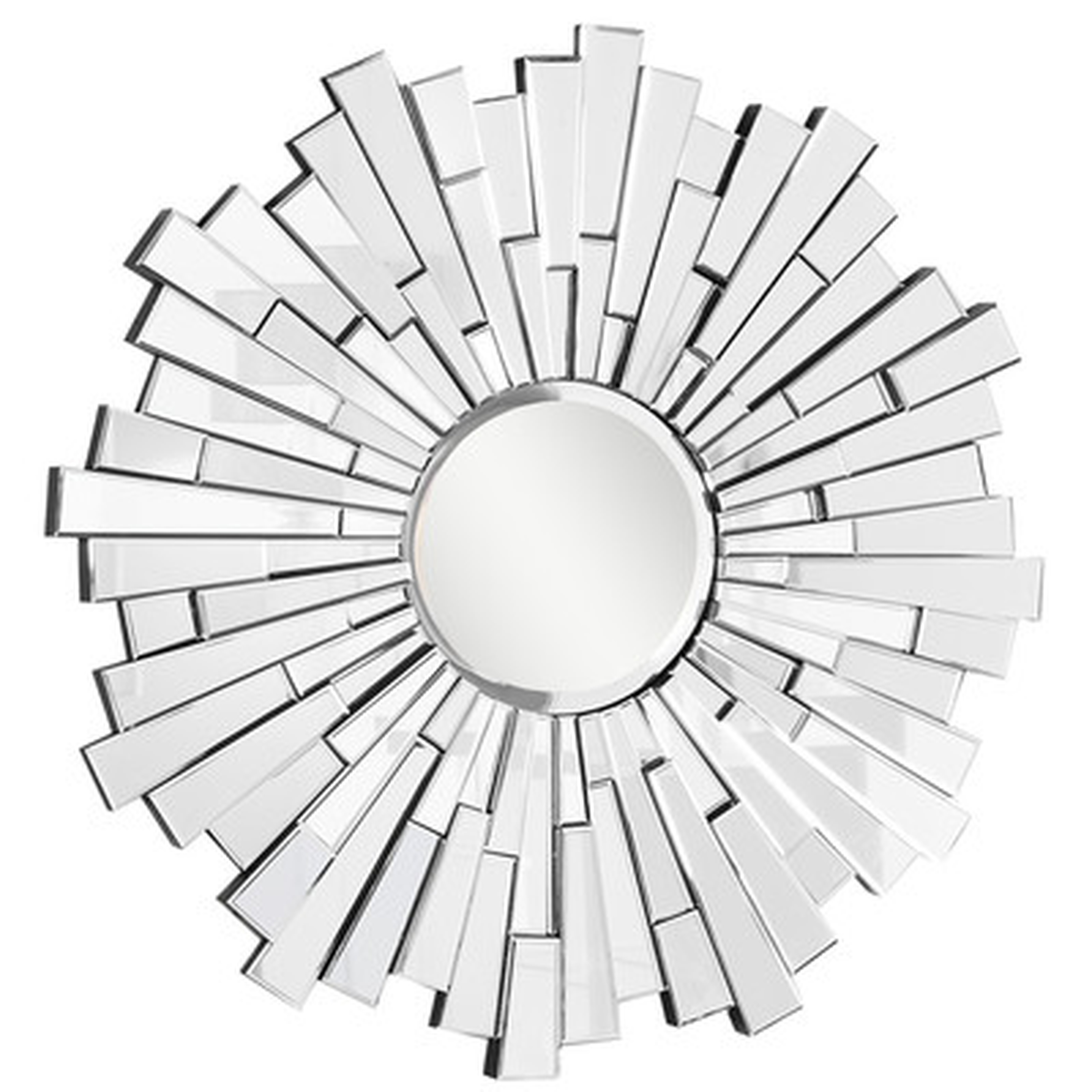 Sunburst Silver Wall Mirror - Wayfair
