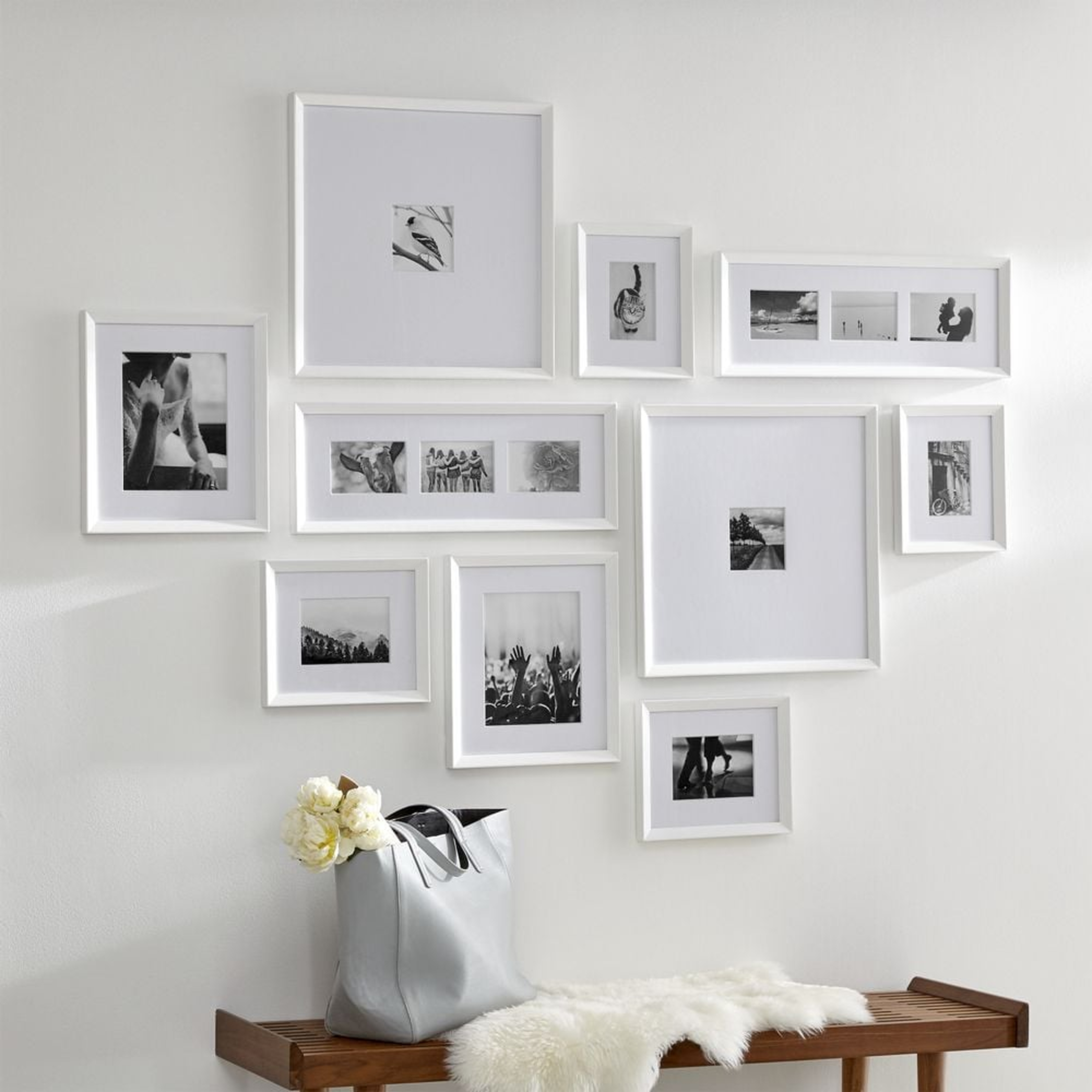 Icon White Frame Gallery, Set of 10 - Crate and Barrel