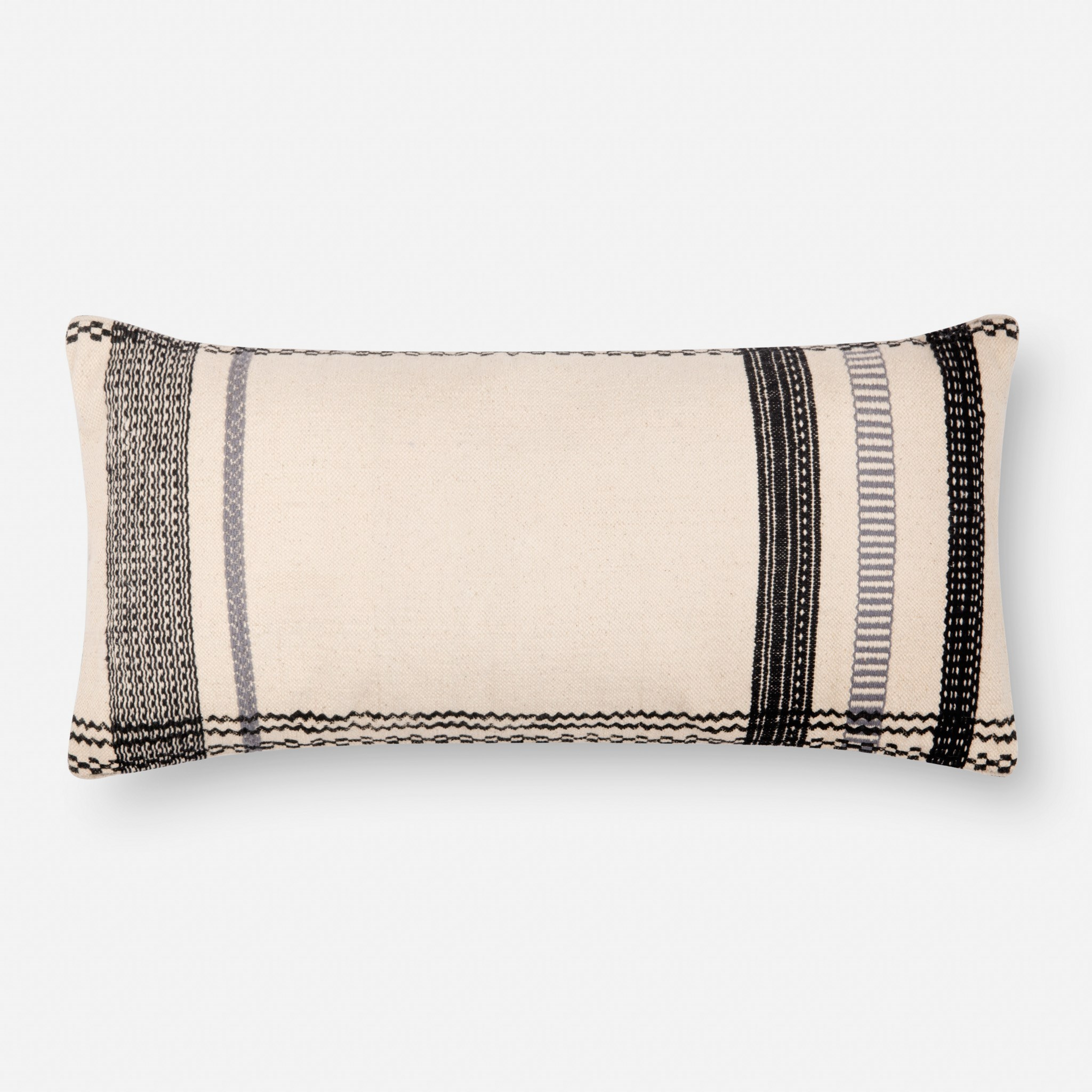 PILLOWS - IVORY / BLACK - Loloi Rugs