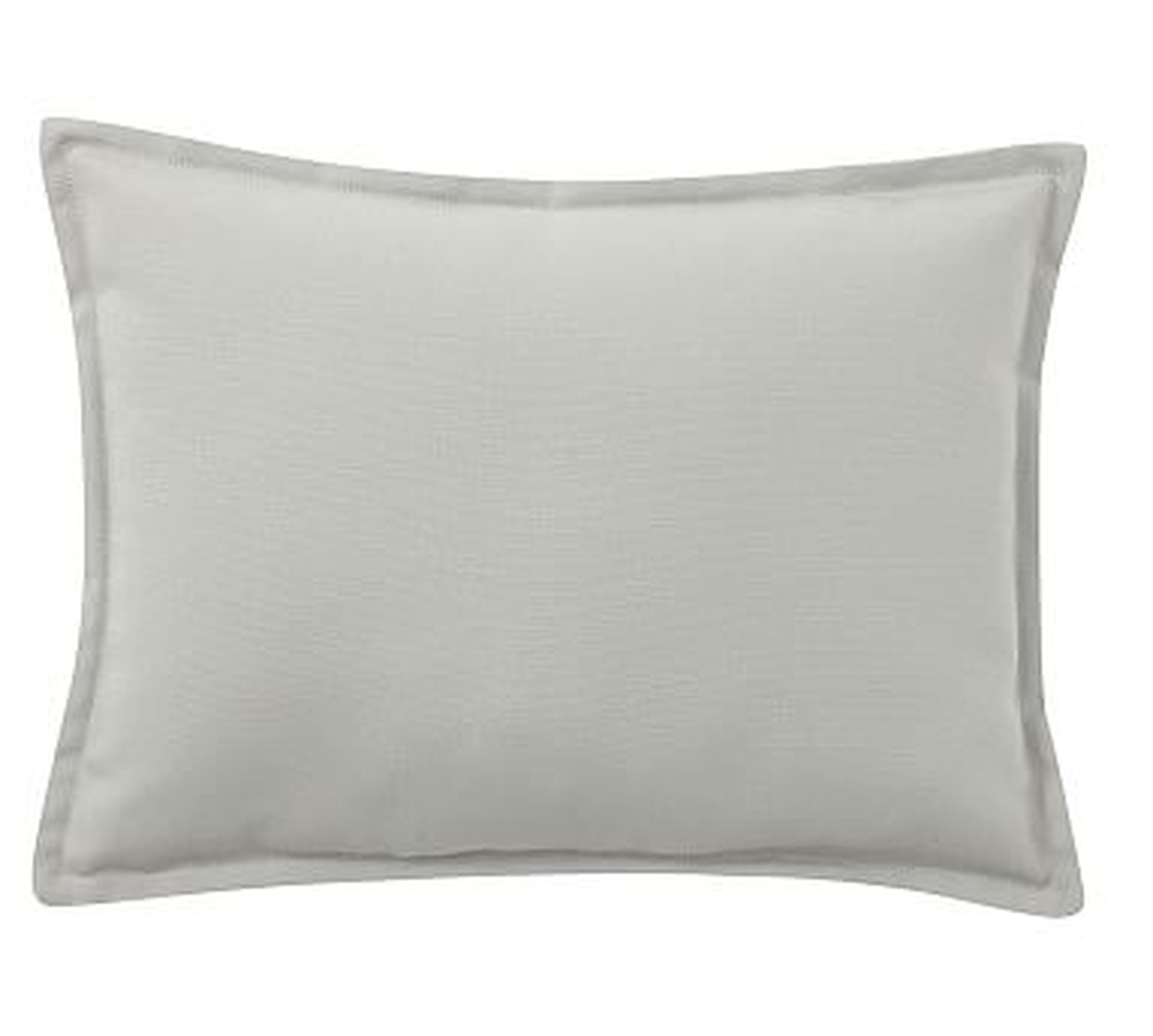 PB Classic Indoor/Outdoor Solid Mini Lumbar Pillow, 12x16", Gray Drizzle - Pottery Barn