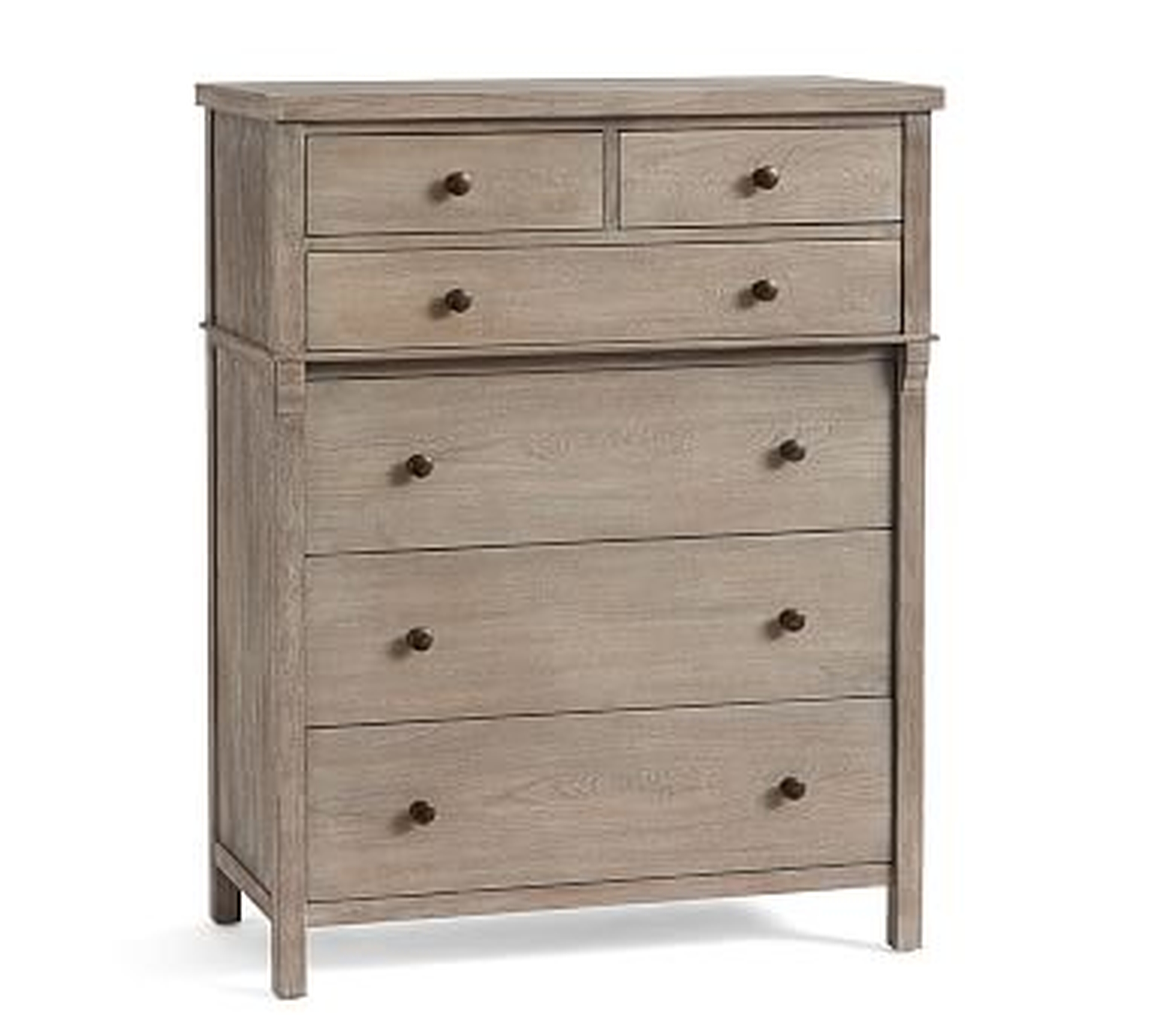 Toulouse Tallboy Dresser, Gray Wash - Pottery Barn