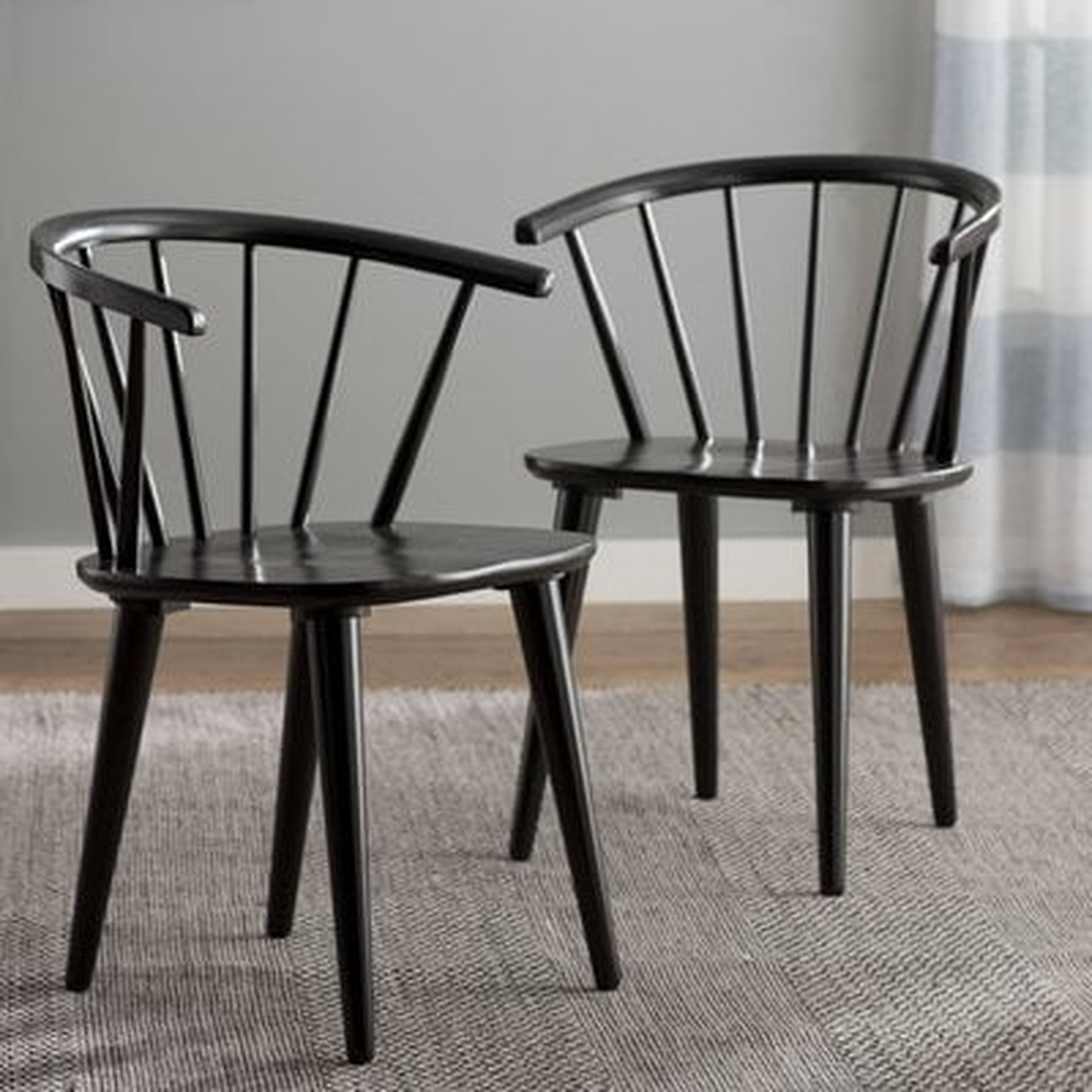 Arielle Arm Chair / Set of 2 / Black - Wayfair