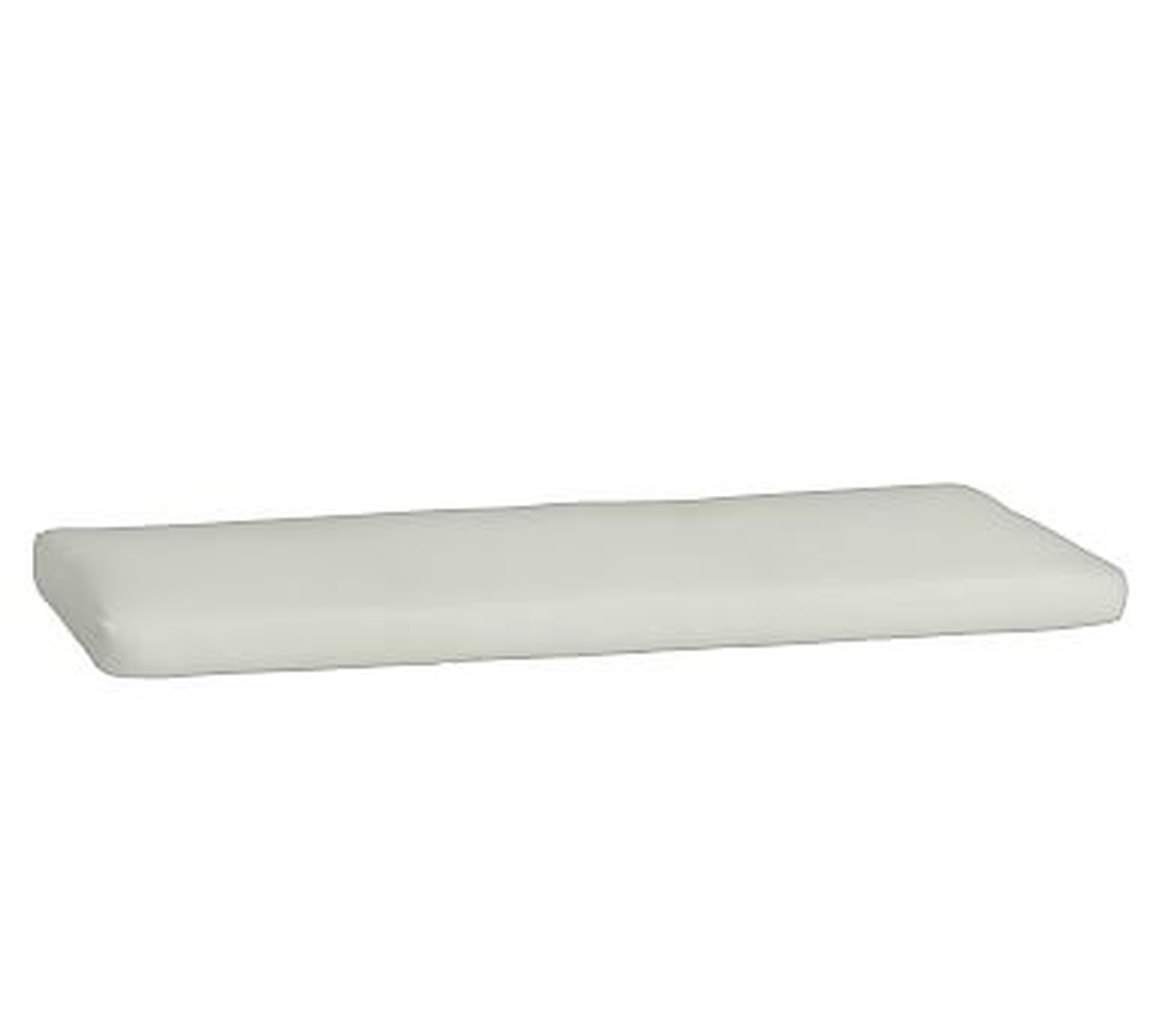Replacement Knife-Edged Dining Bench Cushion, Sunbrella(R) Small; Natural - Pottery Barn