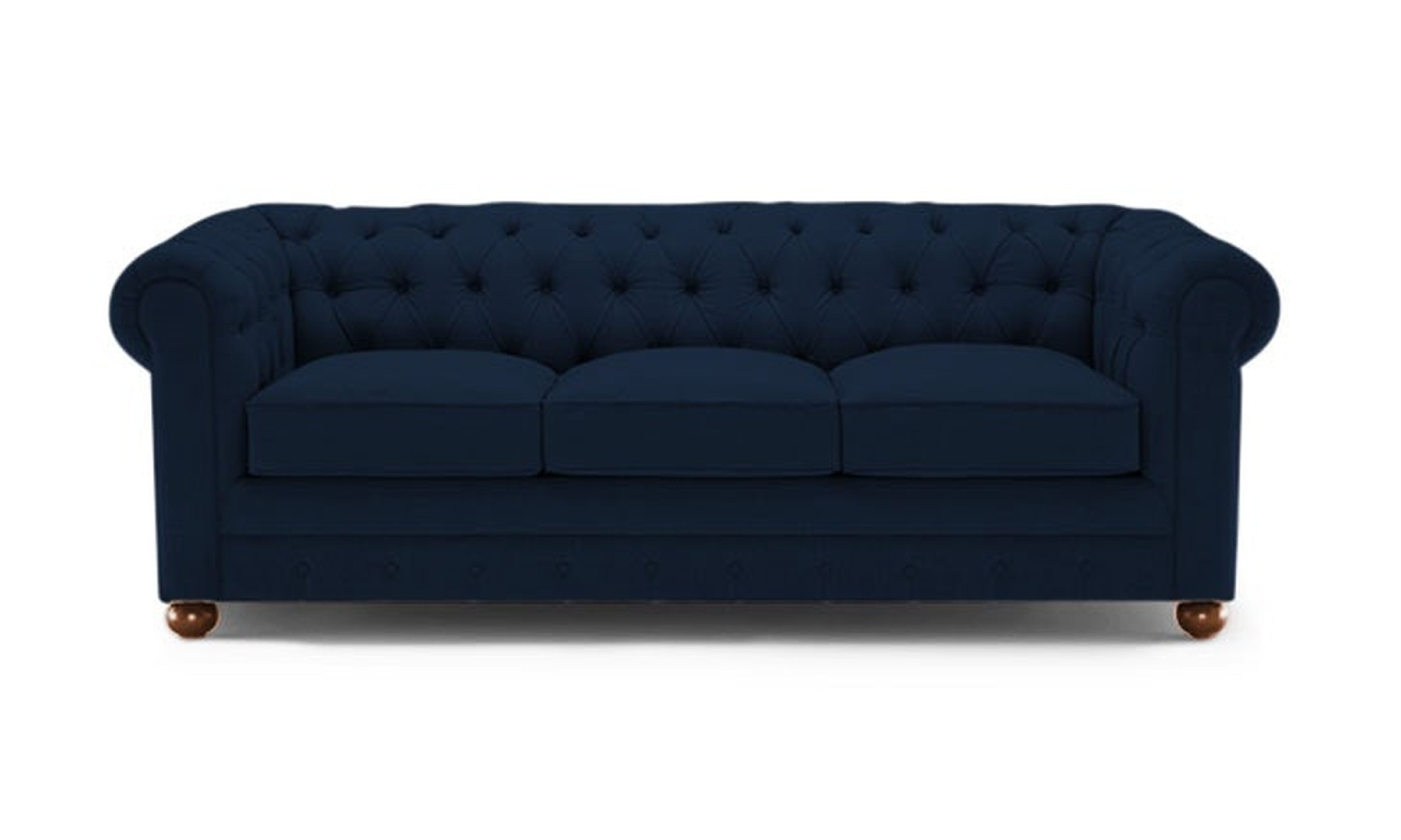 Blue Liam Mid Century Modern Sleeper Sofa - Royale Cobalt - Medium - Joybird