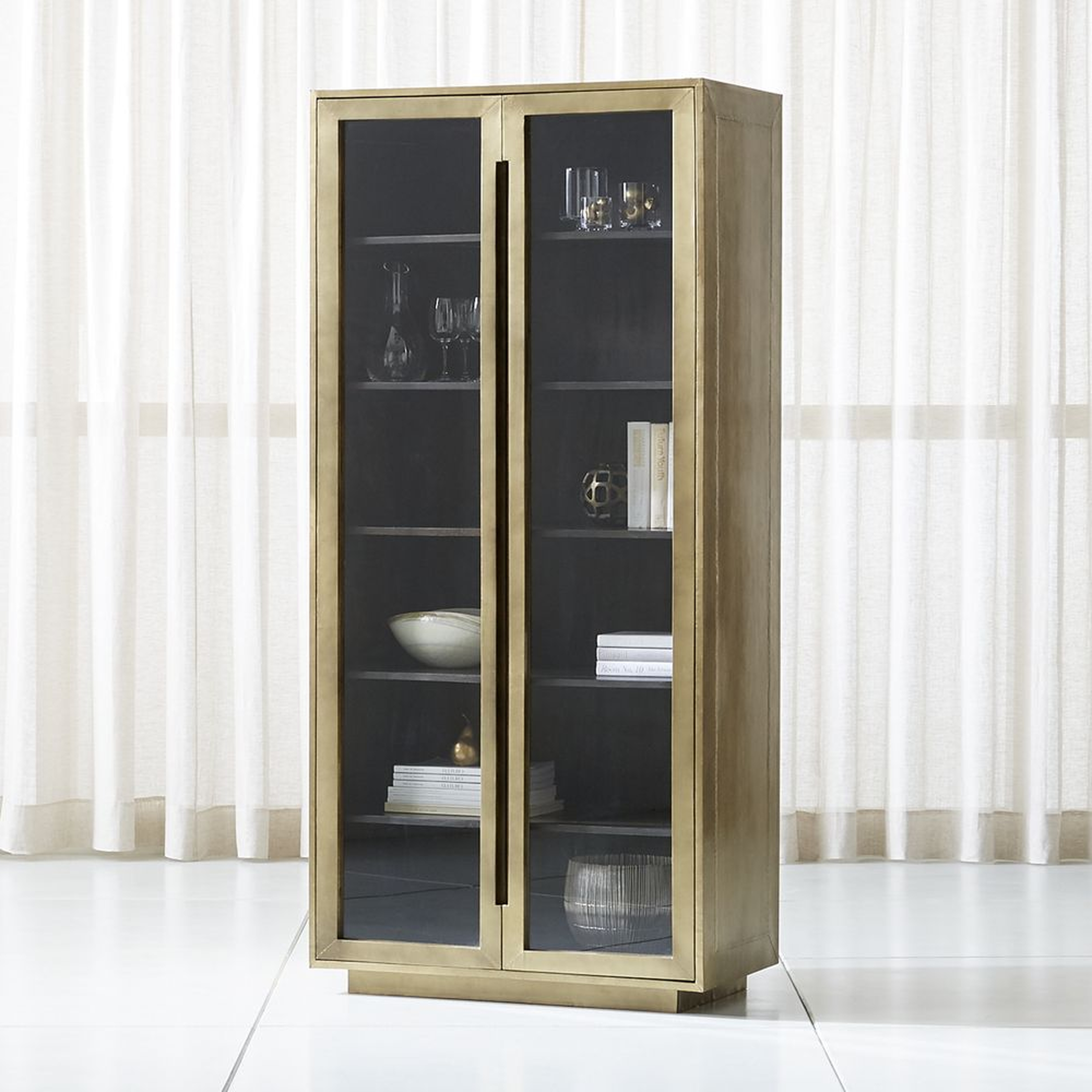 Freda Glass Door Storage Cabinet - Crate and Barrel