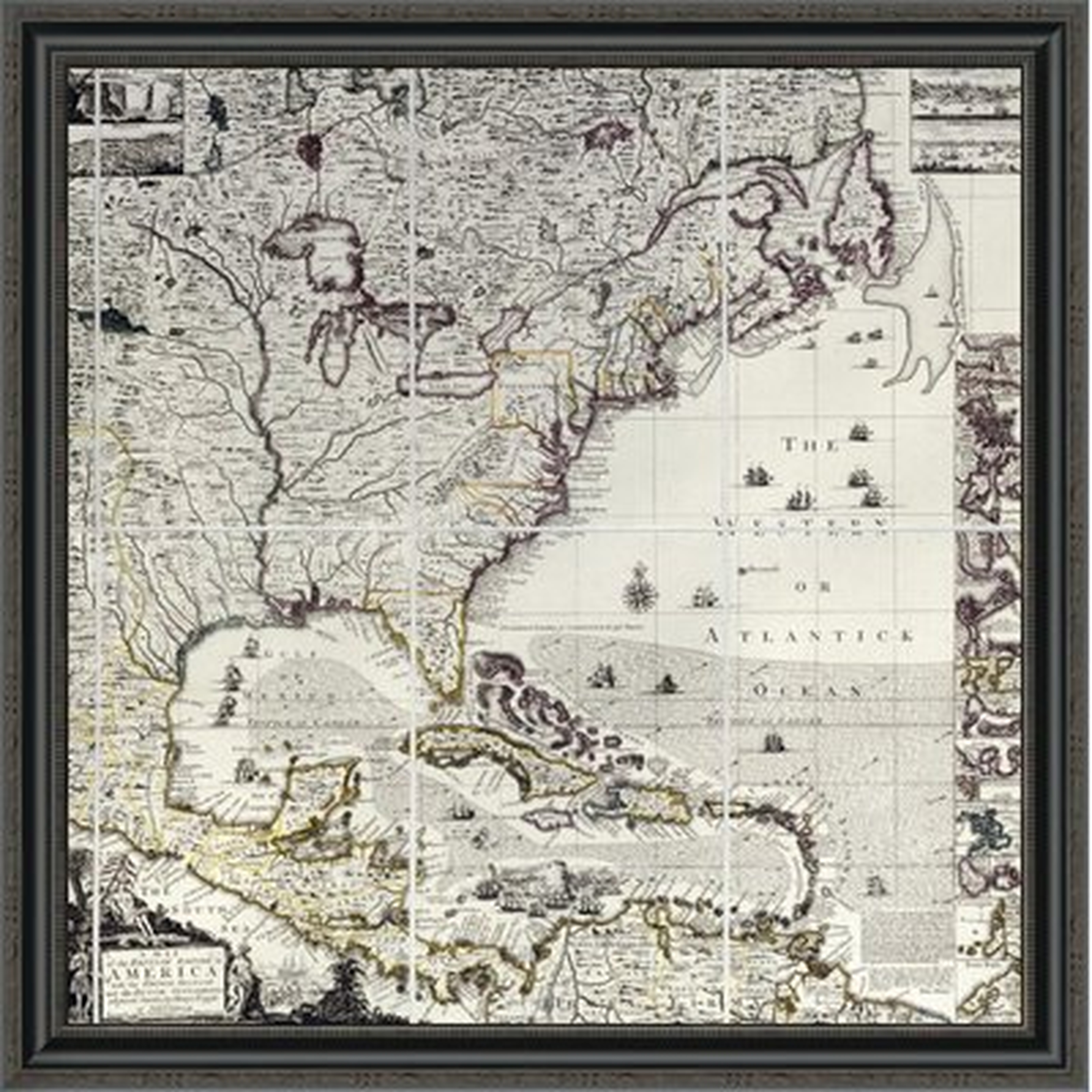 'A Map of the British Empire in America' Framed Print - Wayfair