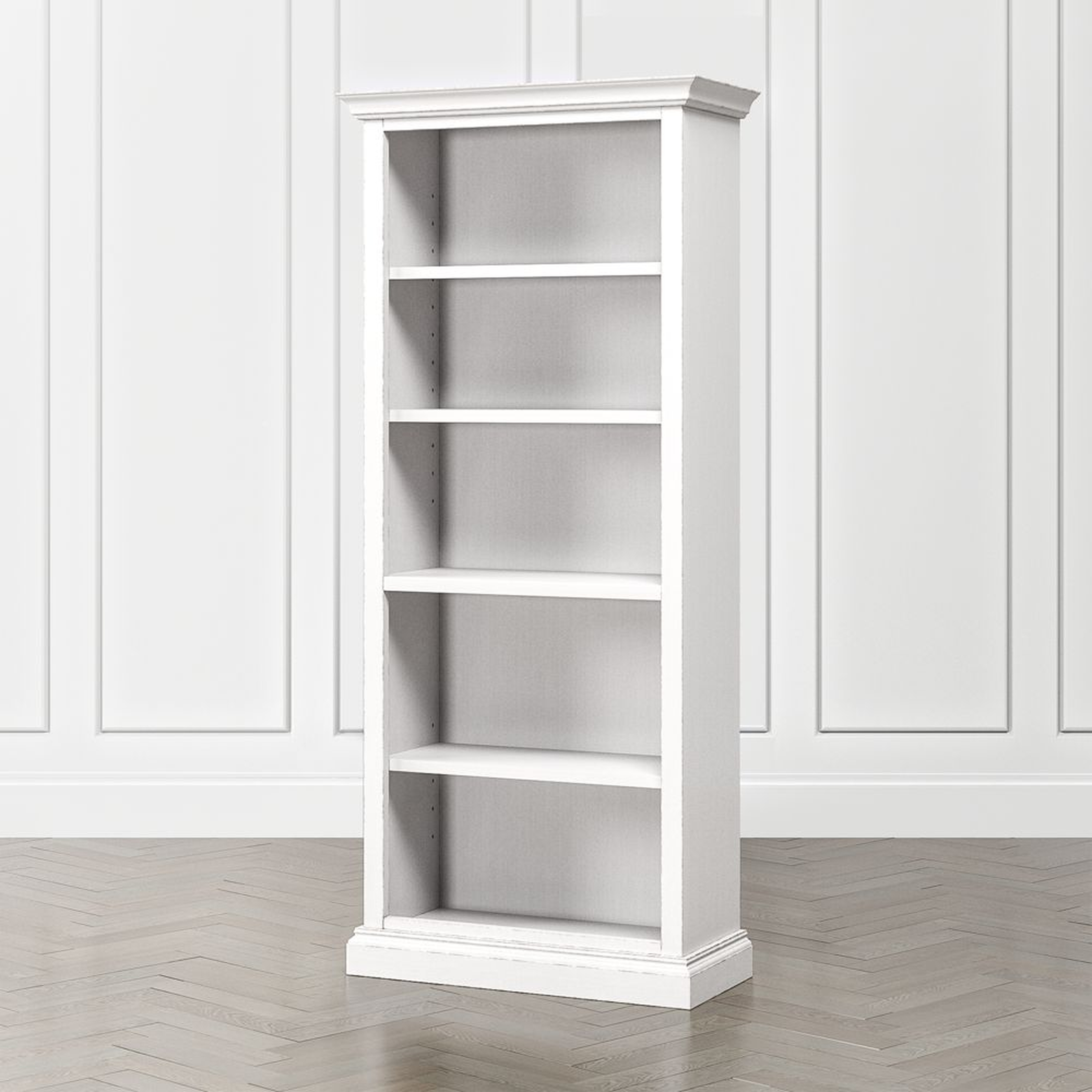 Cameo Dama Open Bookcase with Full Crown - Crate and Barrel