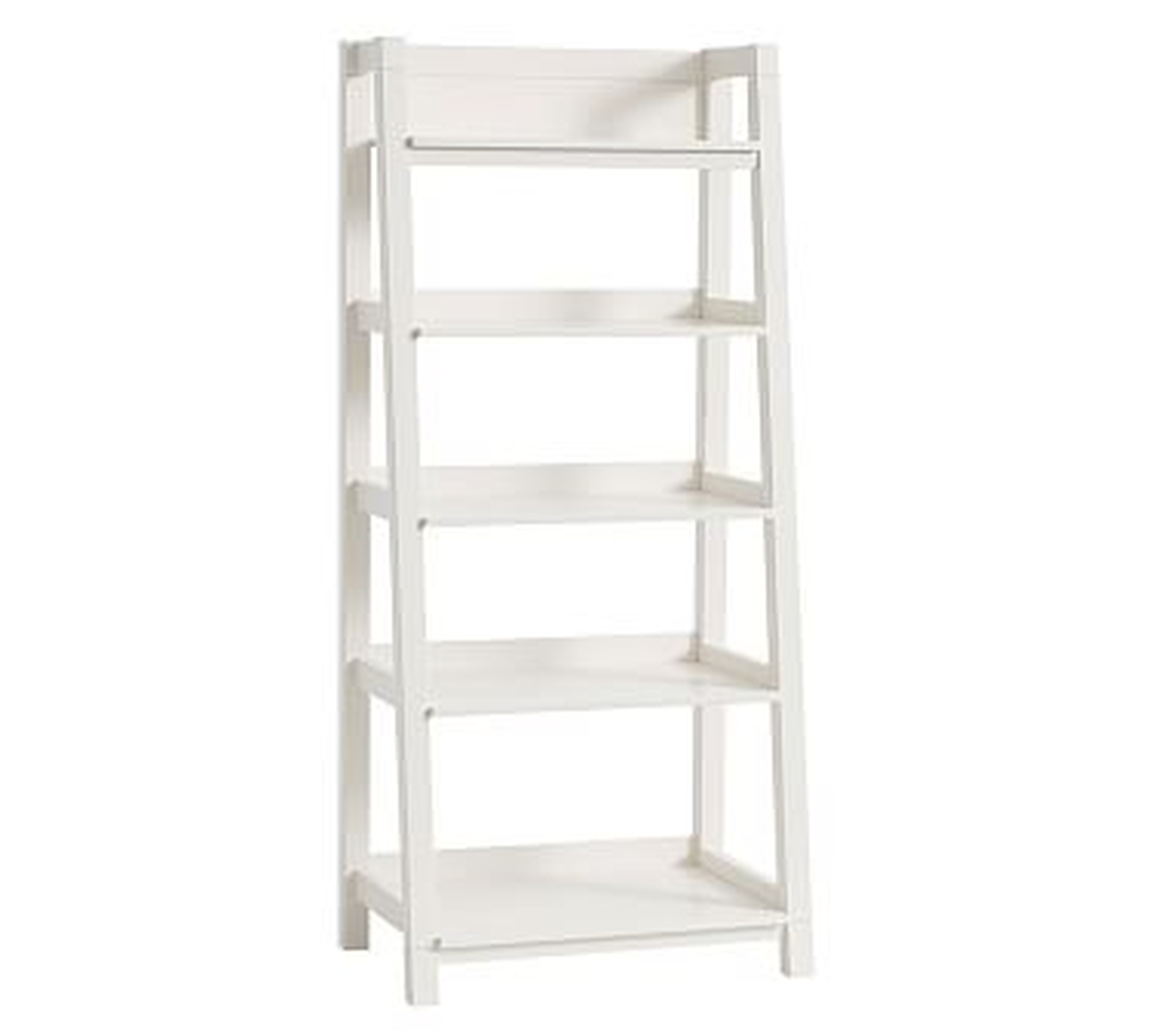 Morgan Leaning Bookcase, Simply White, UPS - Pottery Barn Kids