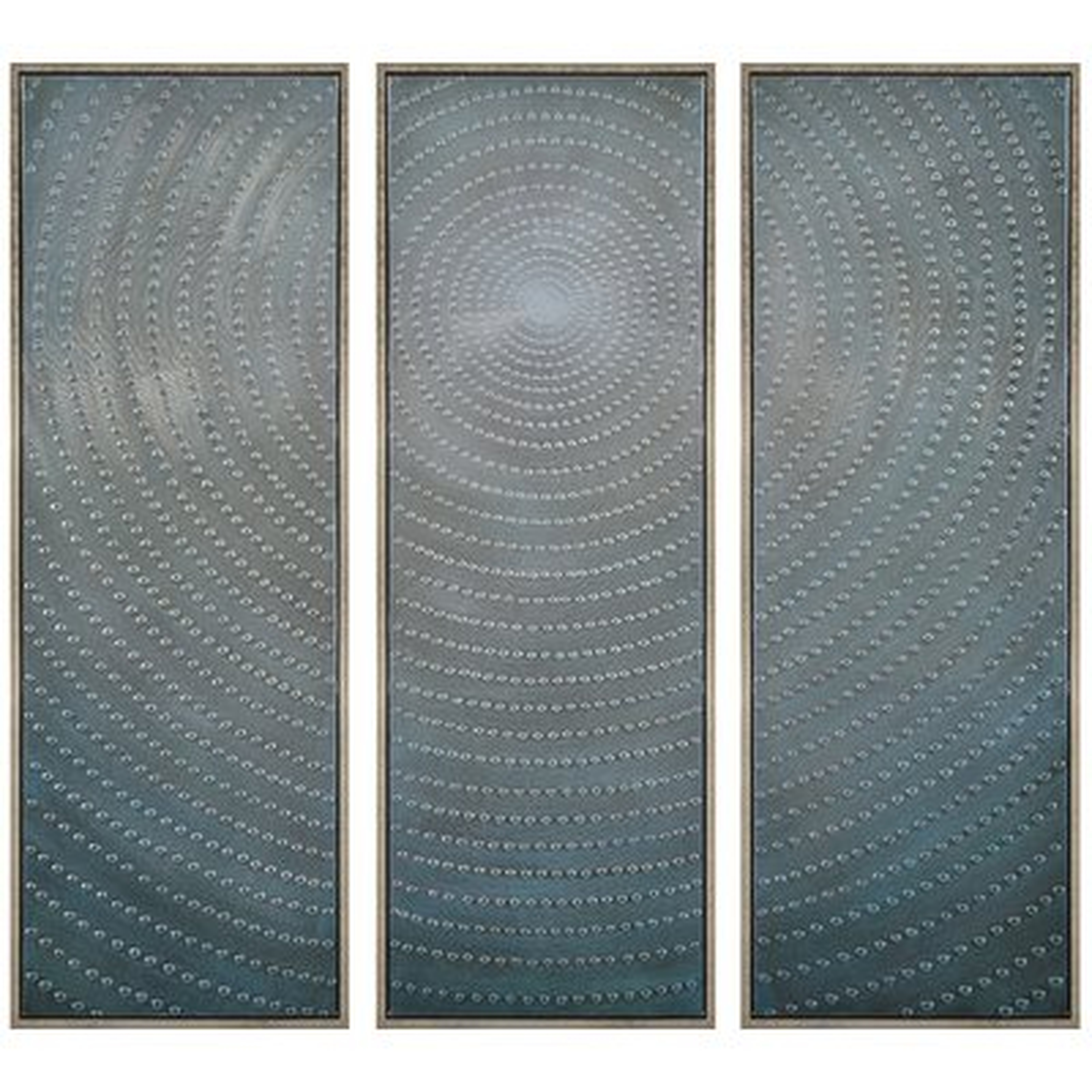 'Concentric' - 3 Piece Picture Frame Multi-Piece Image Print Set on Canvas - Wayfair