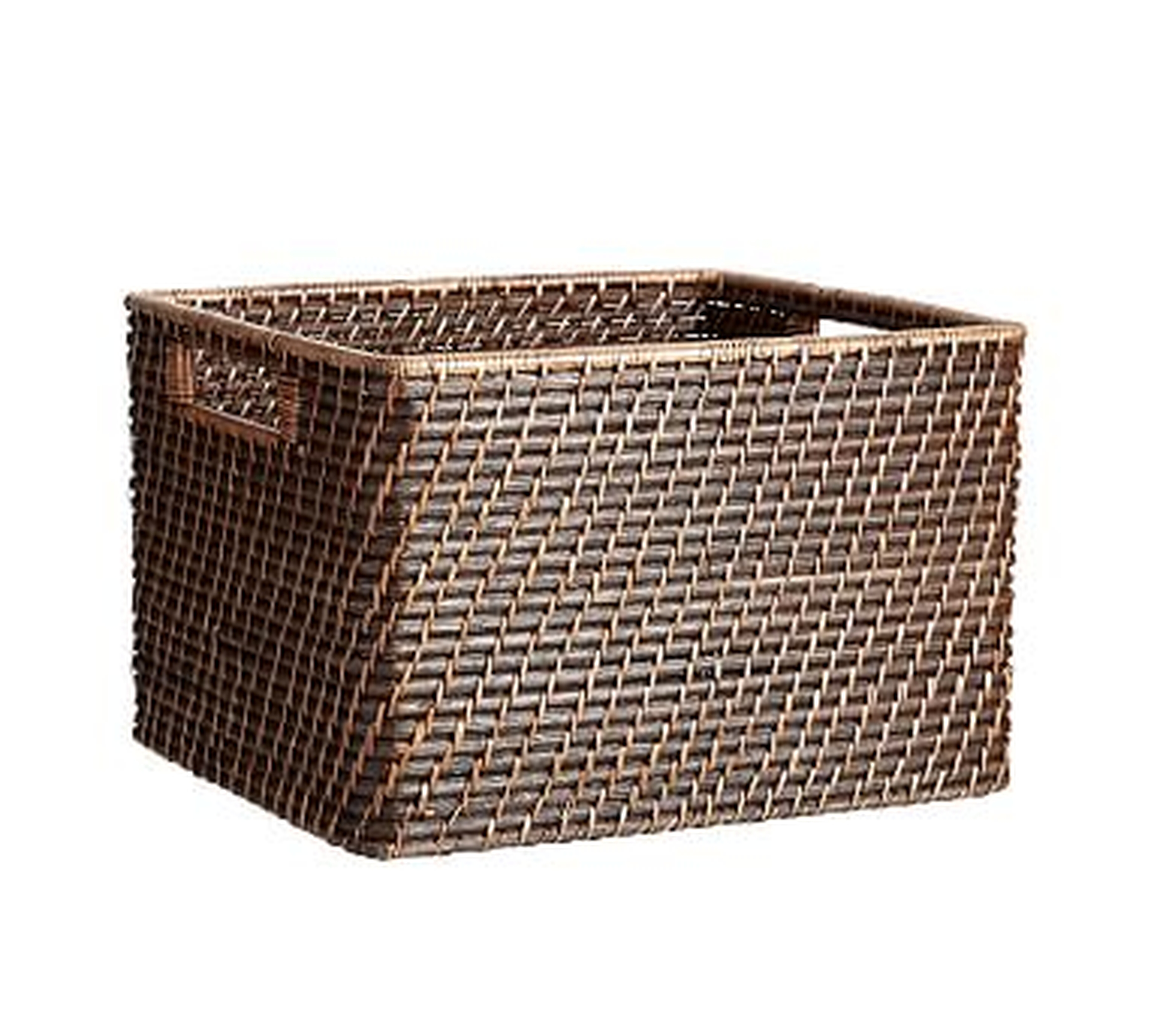 Clive Large Utility Baskets, Espresso - Pottery Barn