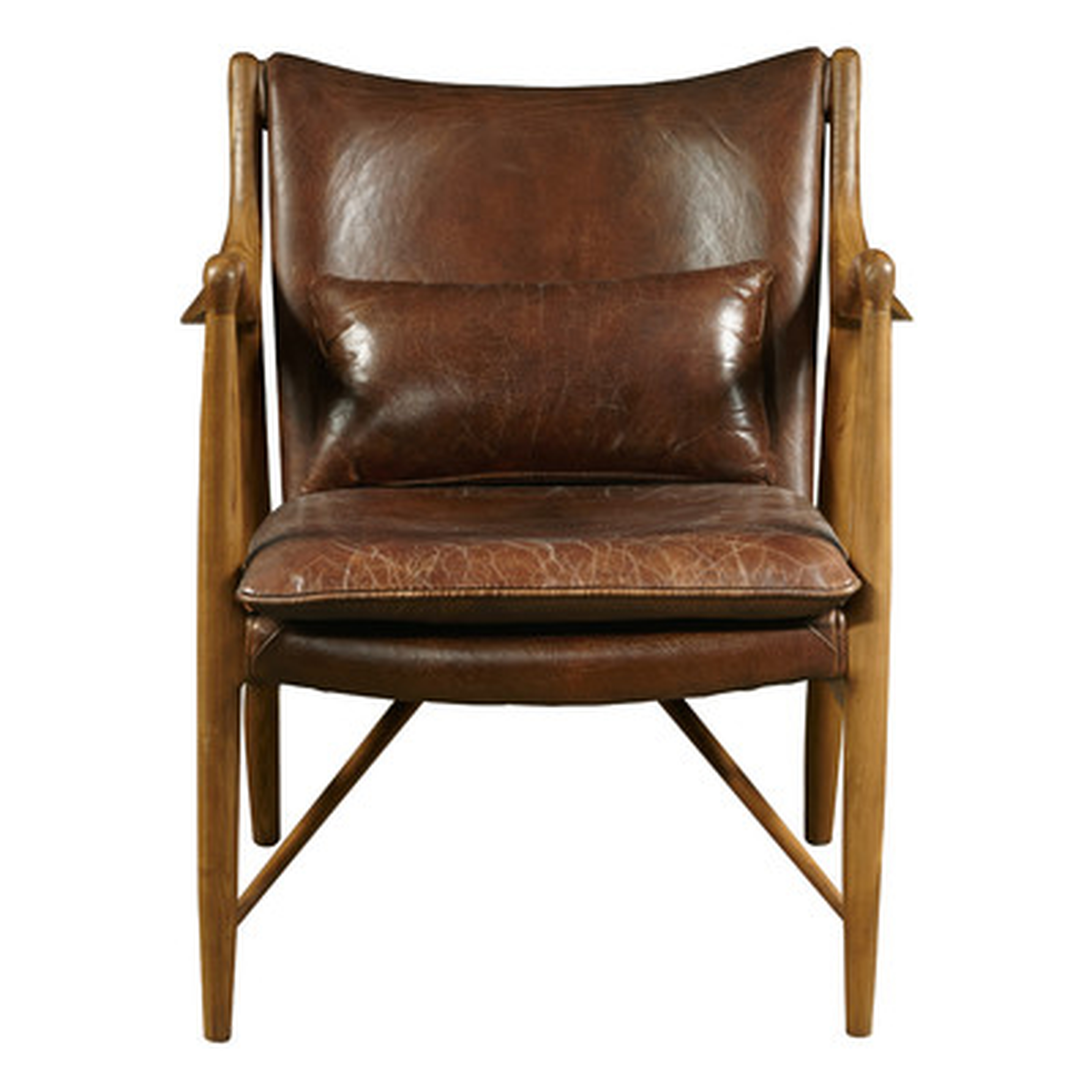 Dylon 28'' Wide Genuine Leather Armchair - Wayfair