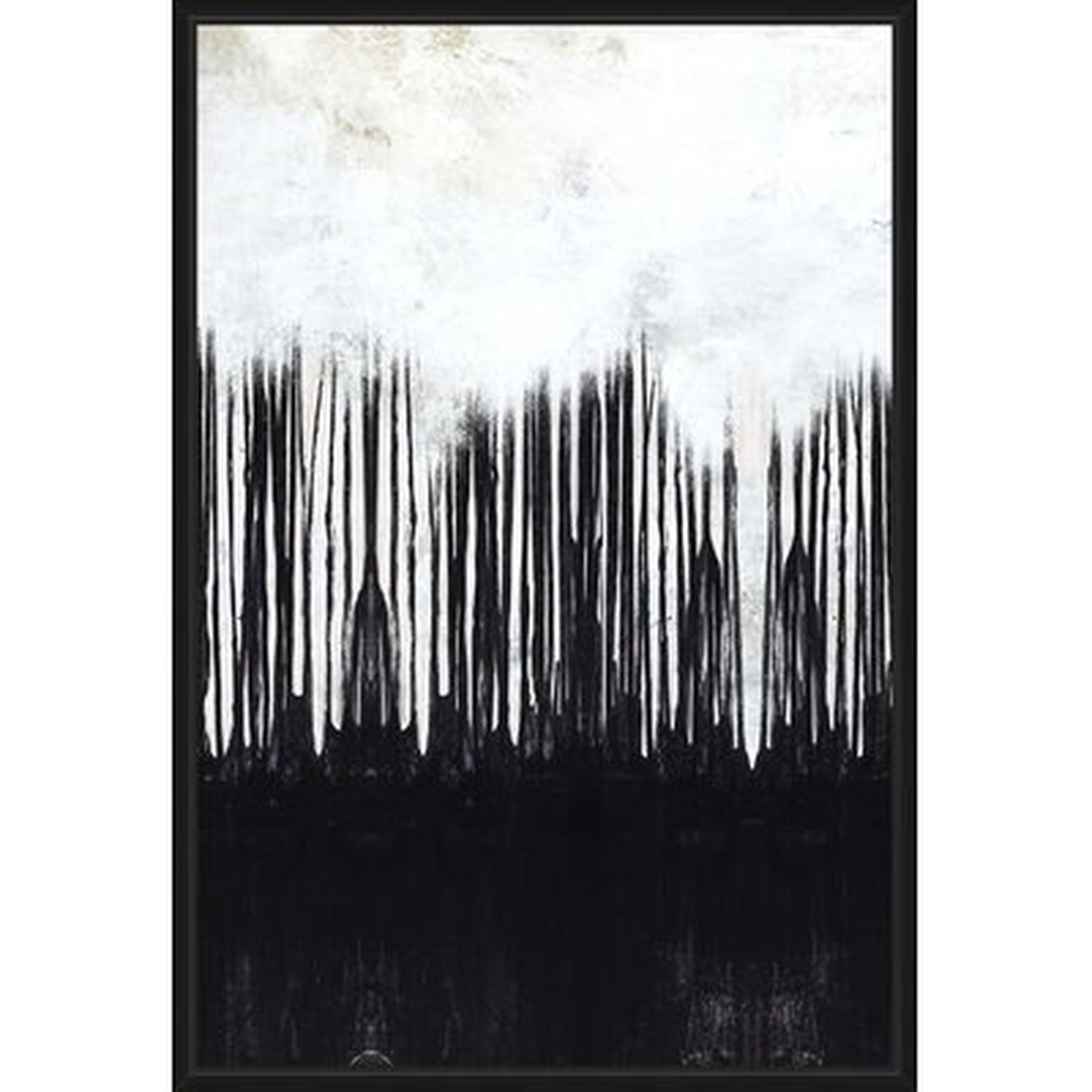 'White Mist' Framed Print on Canvas - Wayfair