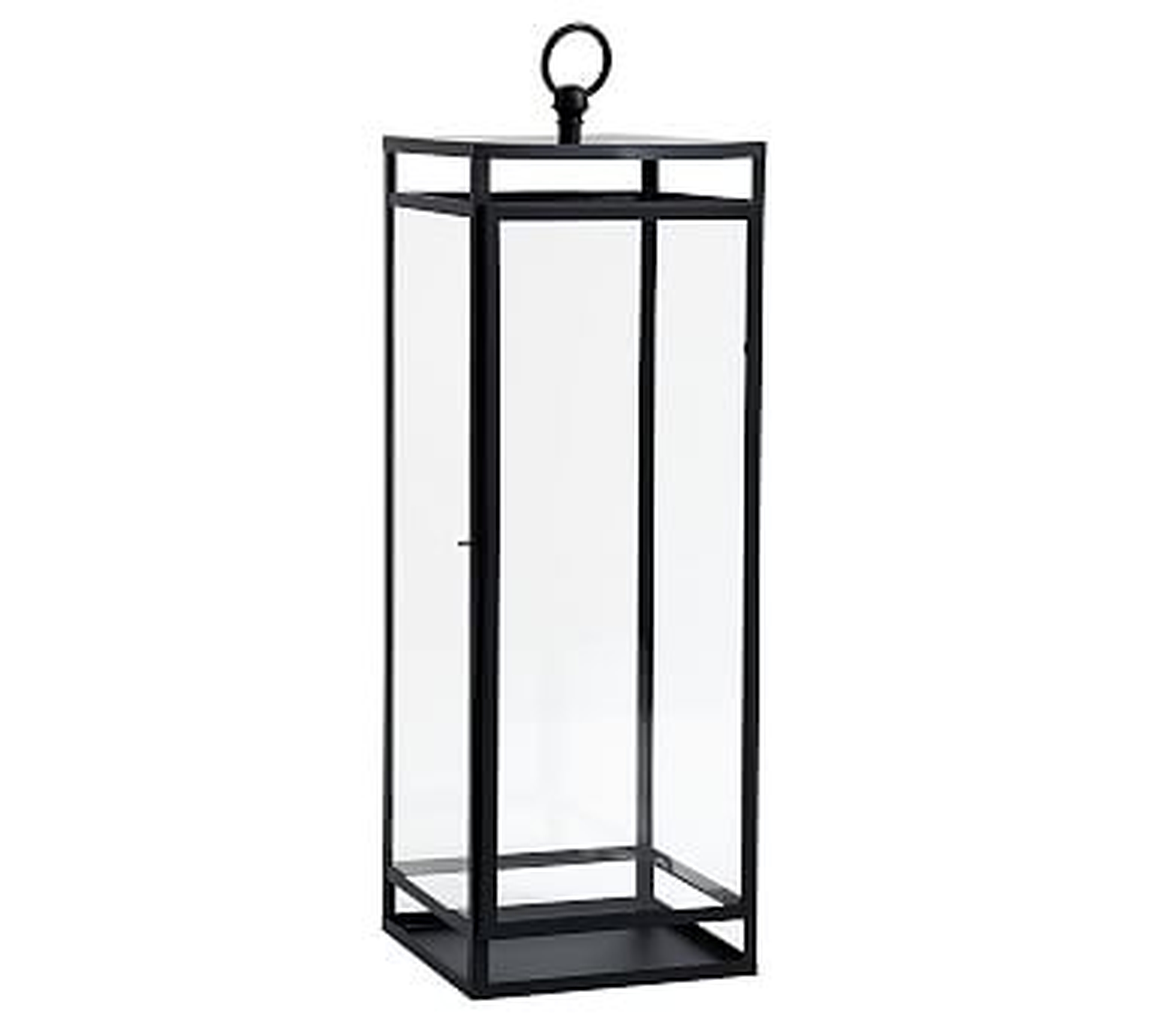 Maxwell Handcrafted Outdoor Lantern, Large, 28" - Black - Pottery Barn