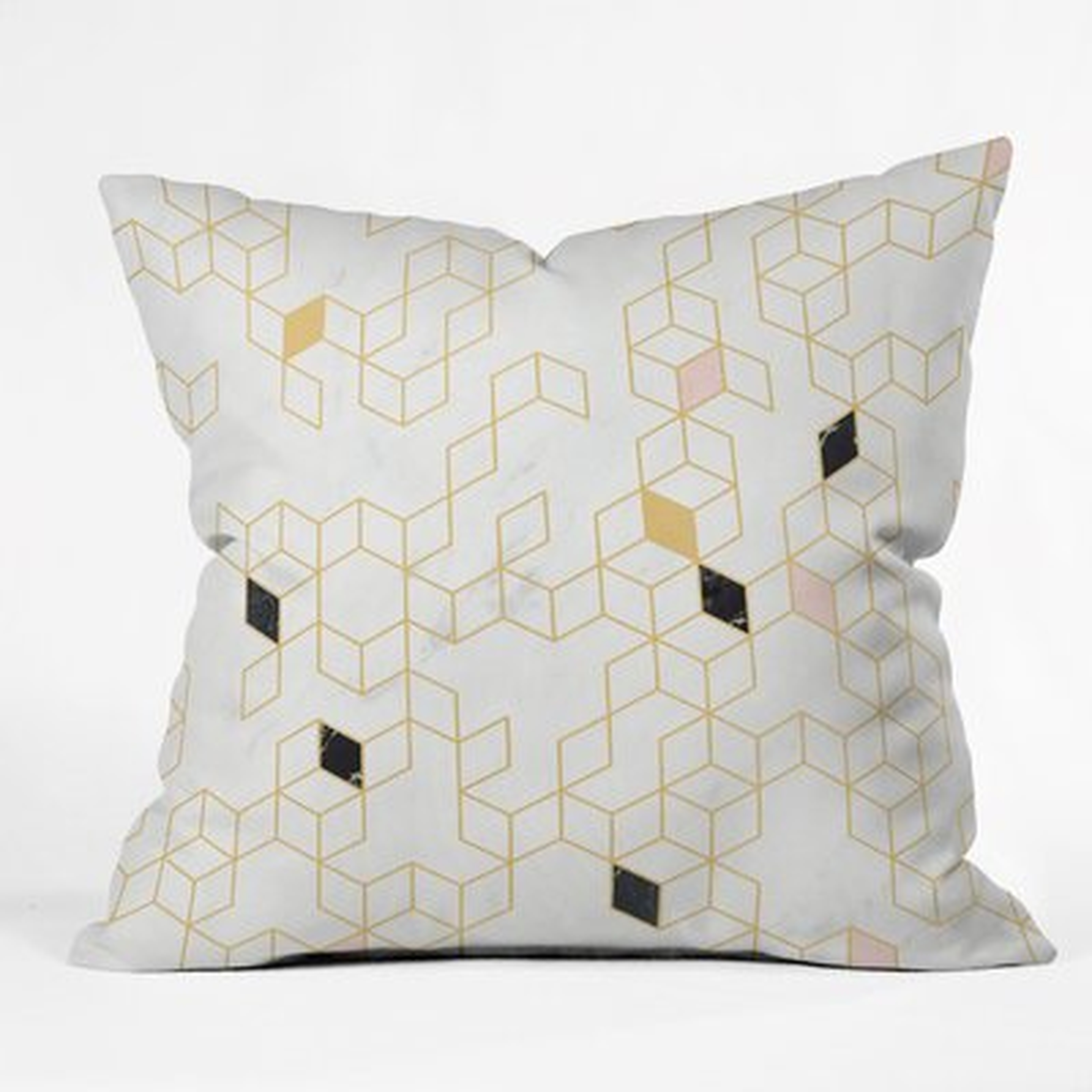 Florent Bodart Marble Keziah Scandinavian Pattern Indoor/Outdoor Throw Pillow - Wayfair