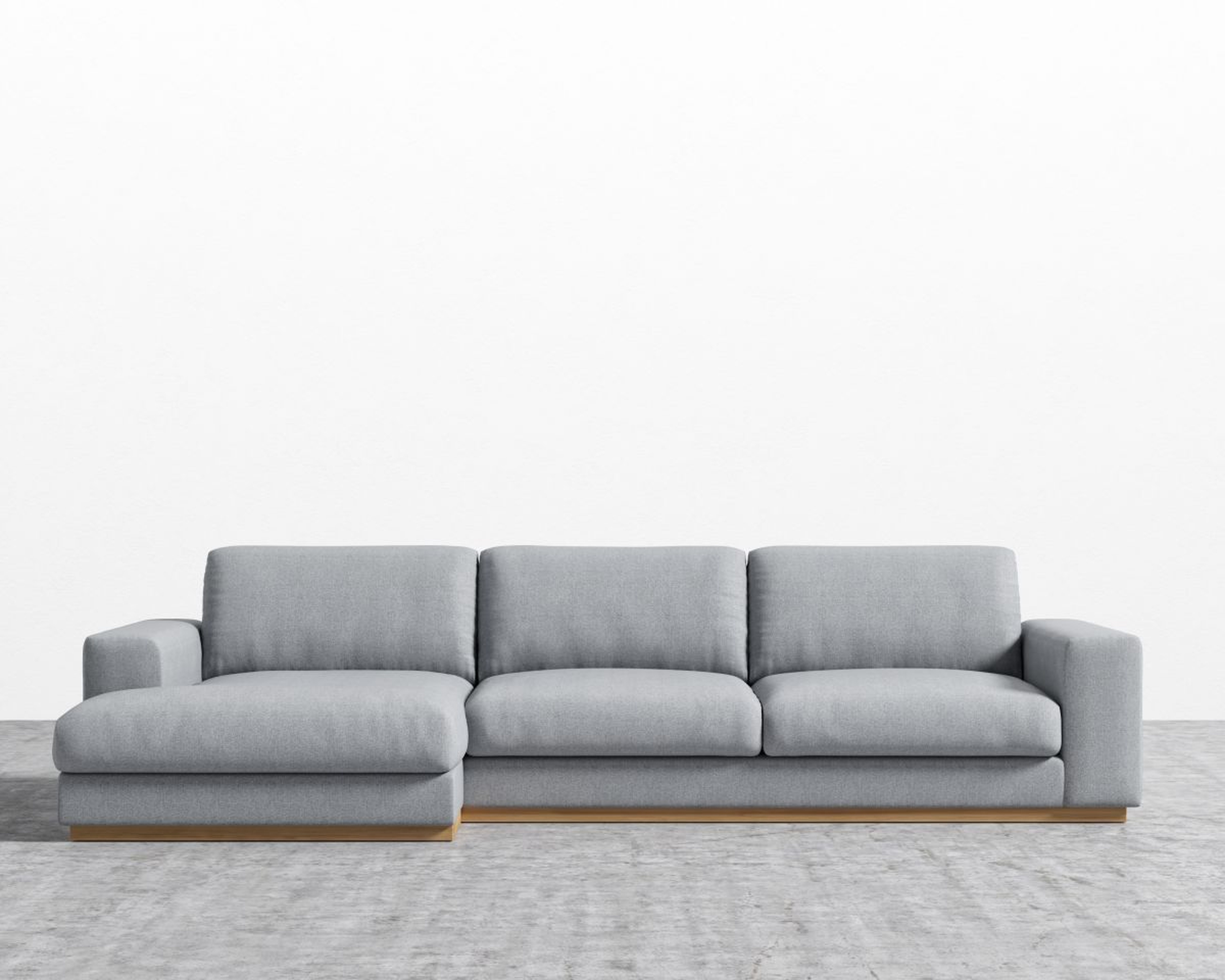 Noah Sectional - Mist Right-hand-facing - Rove Concepts