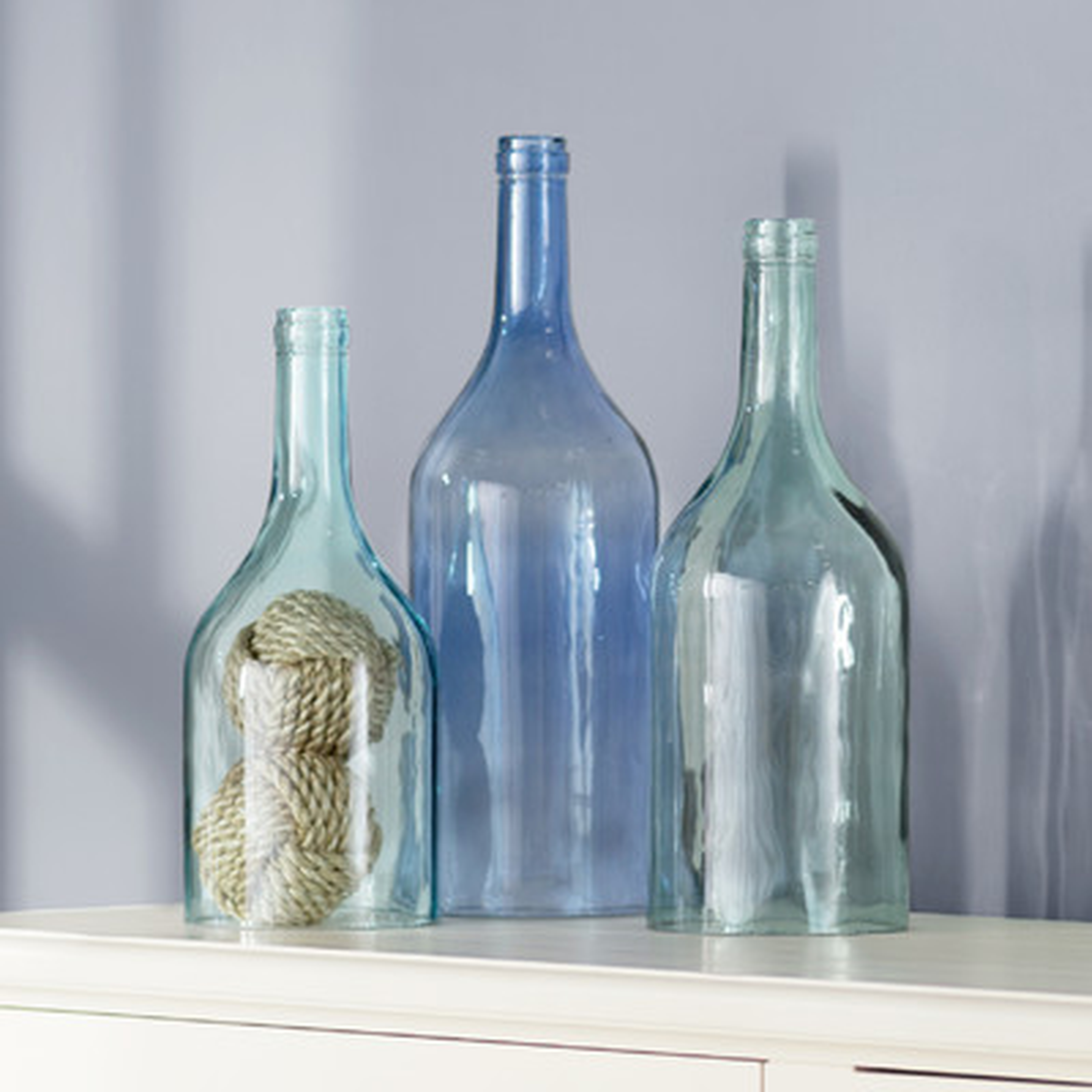 3 Piece Cloche Bottle Vase Set - Wayfair