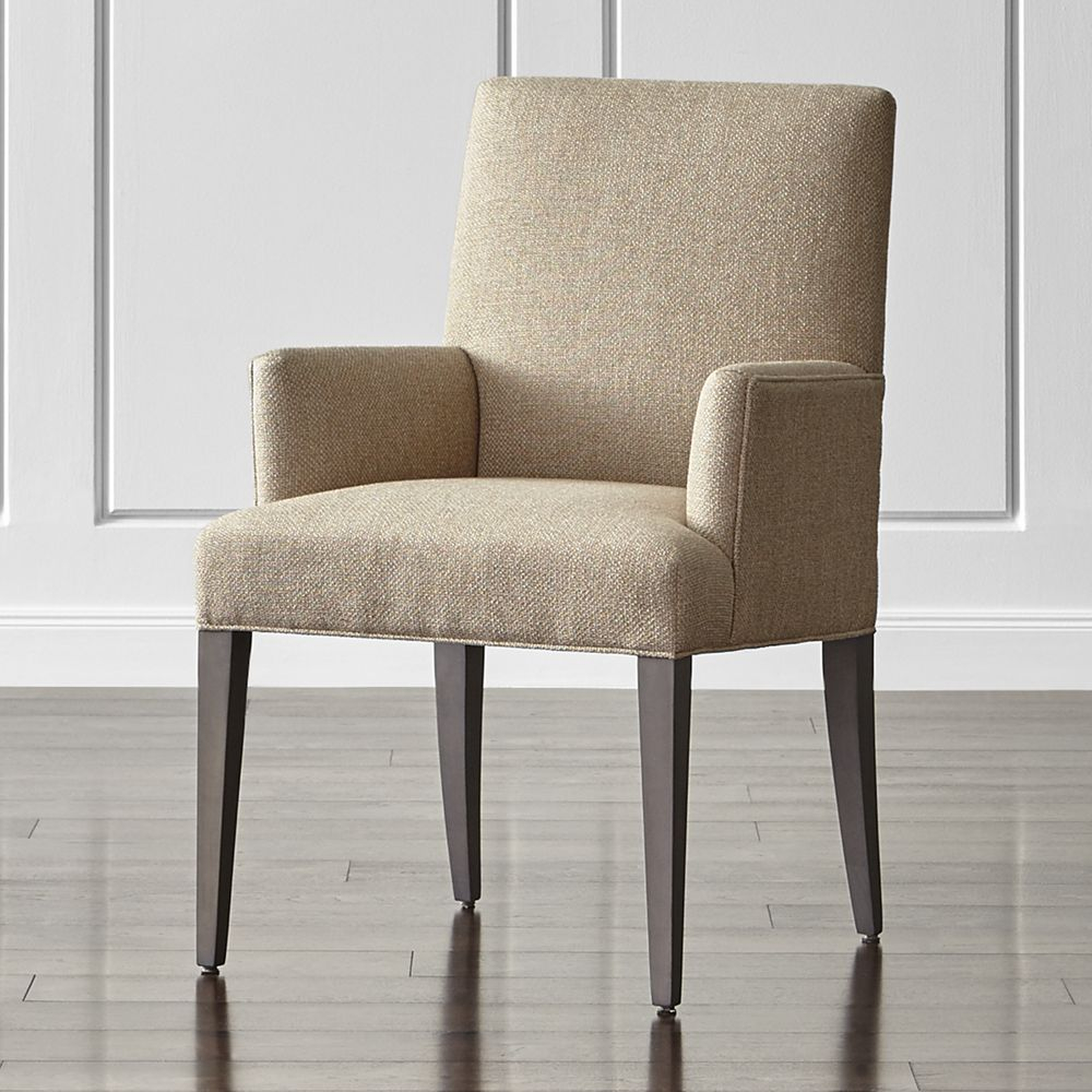Miles Upholstered Dining Arm Chair - Crate and Barrel