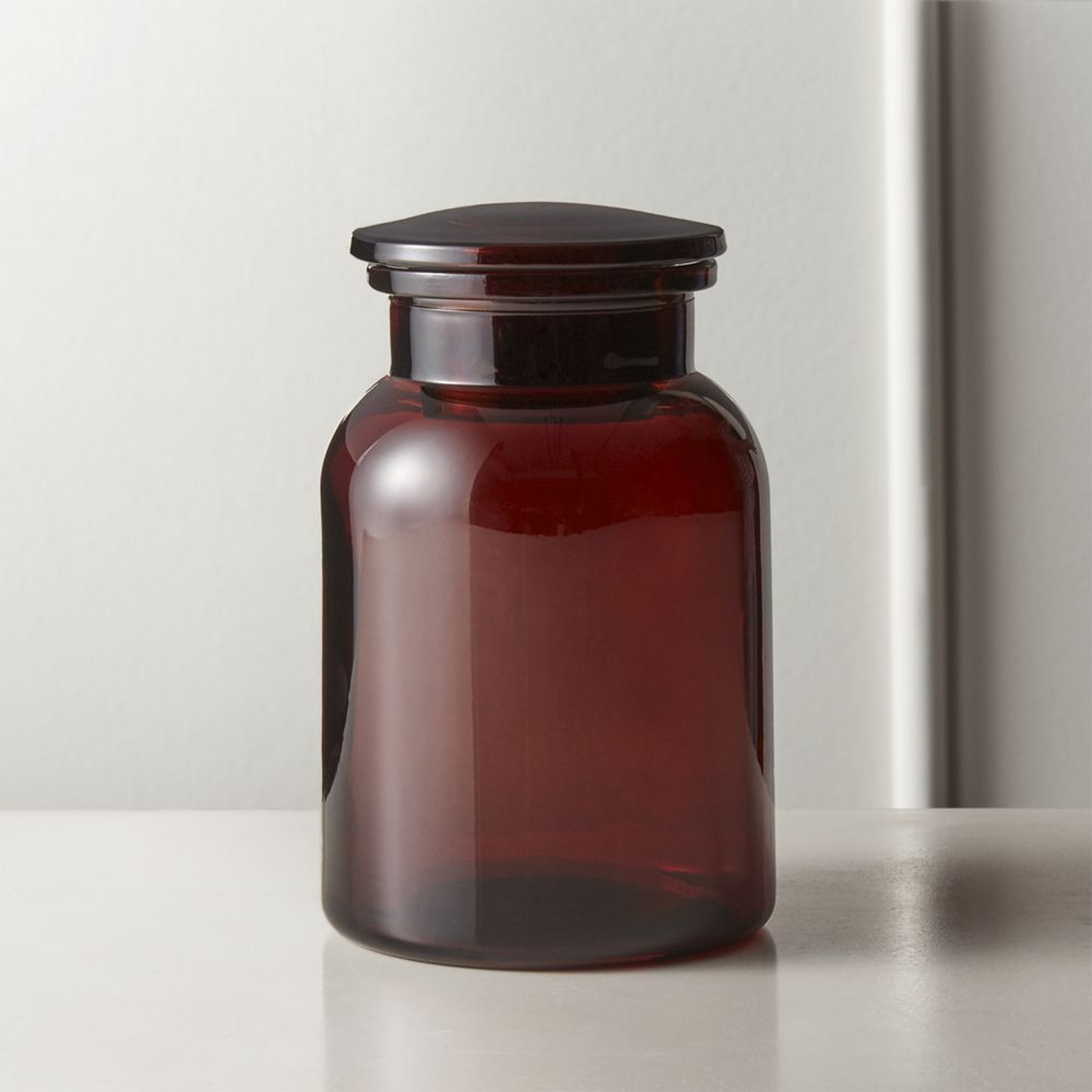 Almanzo Amber Canister Small - CB2