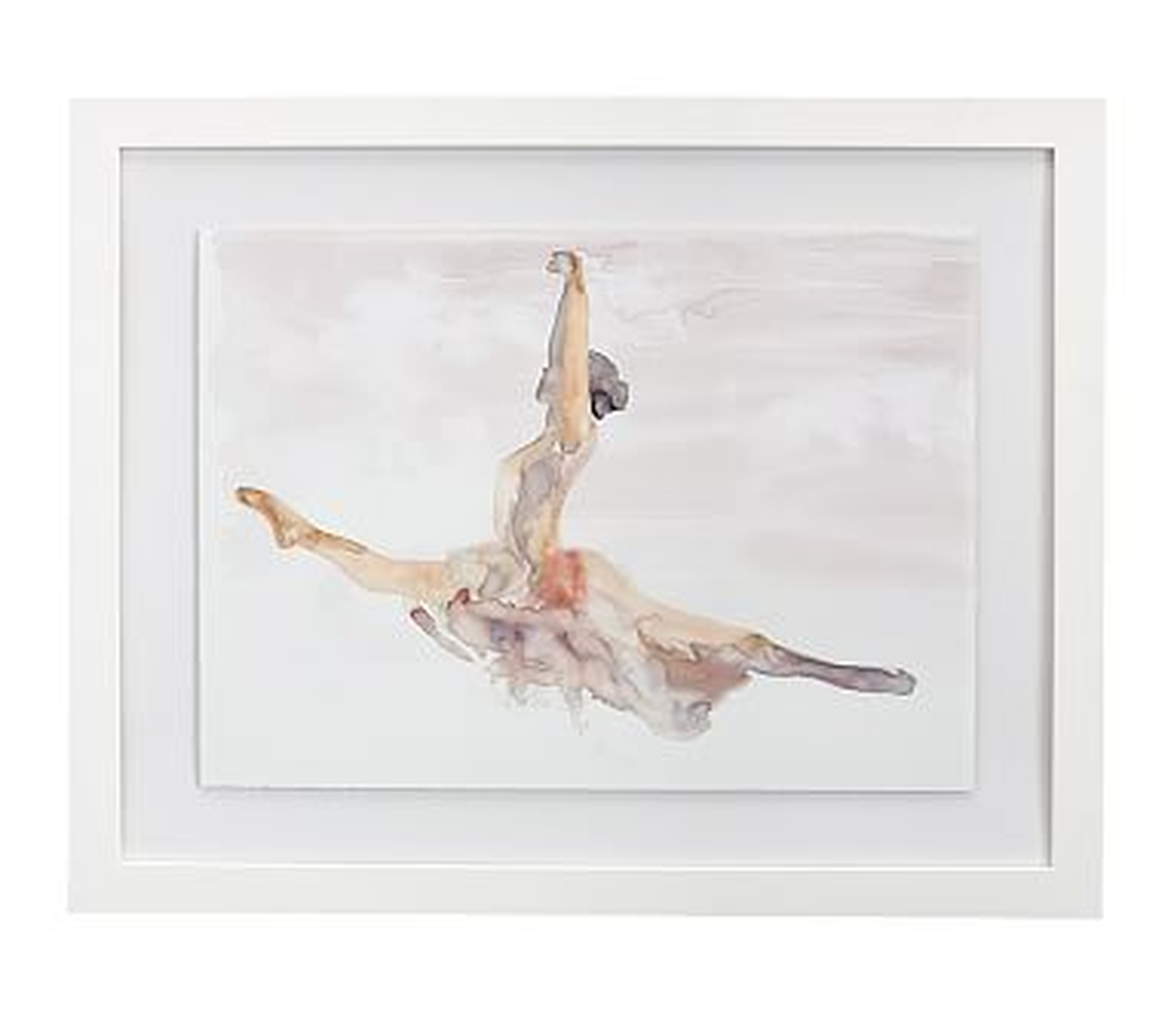 Ballet Grand Jete Framed Artwork, 32x26 - Pottery Barn Kids