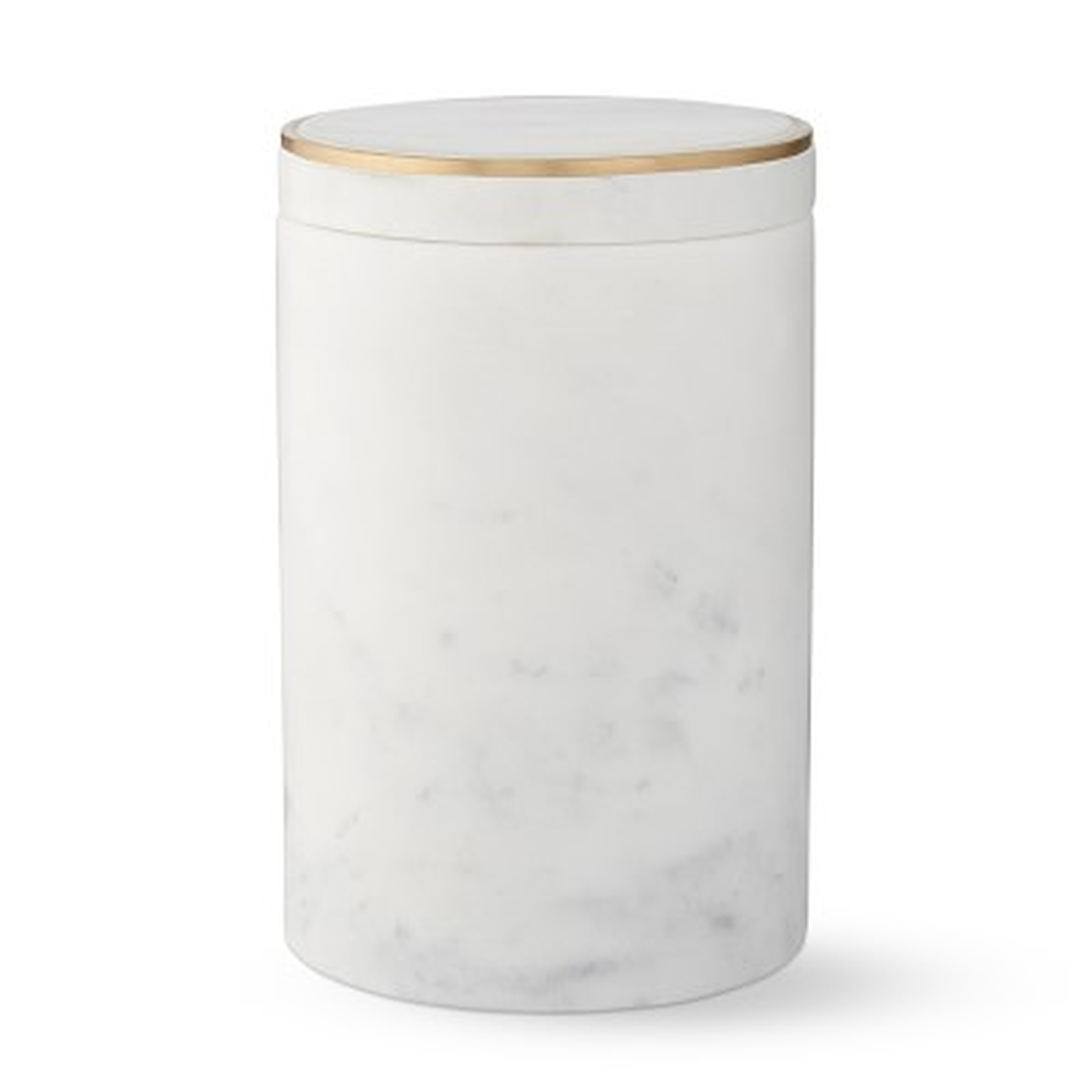 Marble and Brass Bath Canister, Large - Williams Sonoma