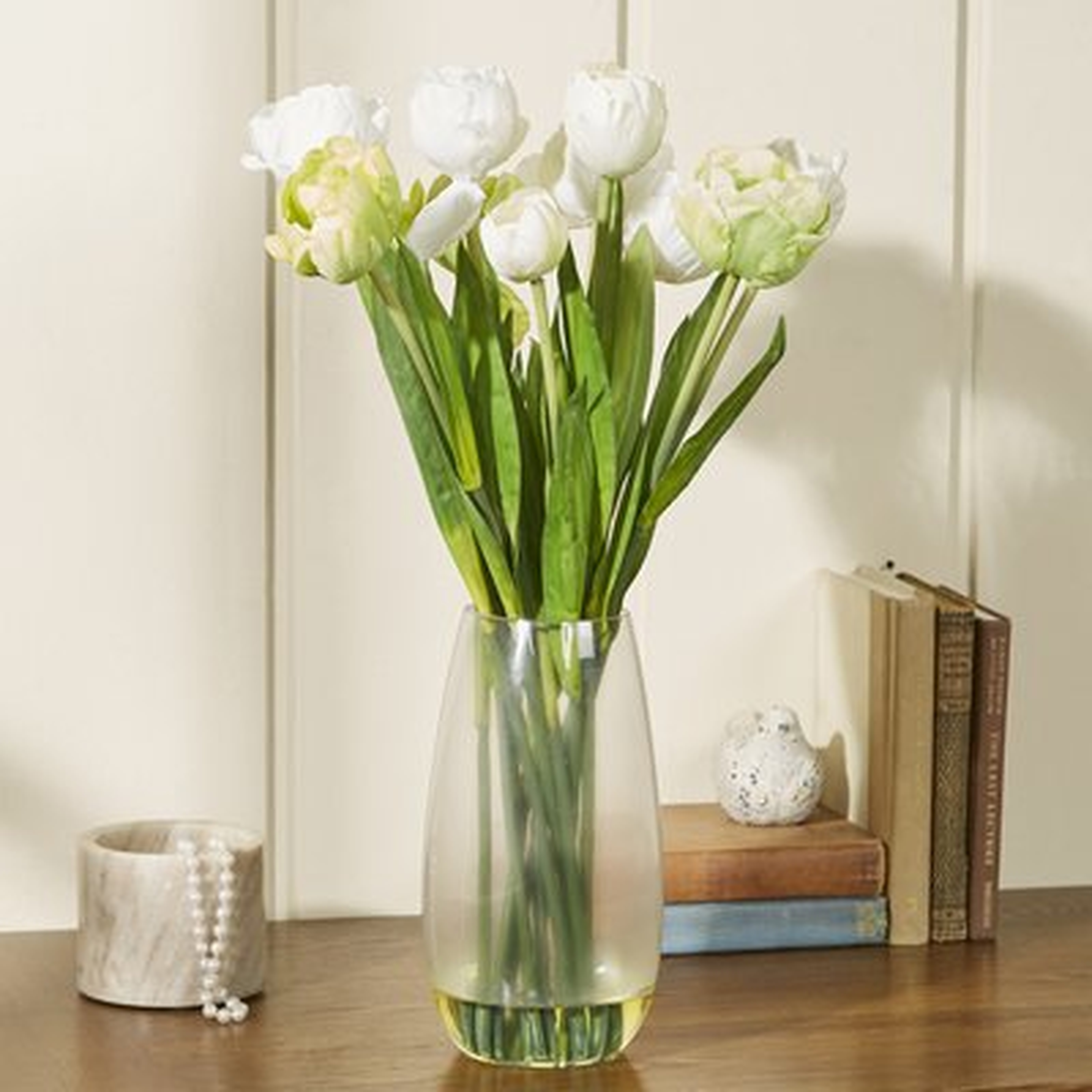Tulip with Vase Silk Floral Arrangements - Birch Lane