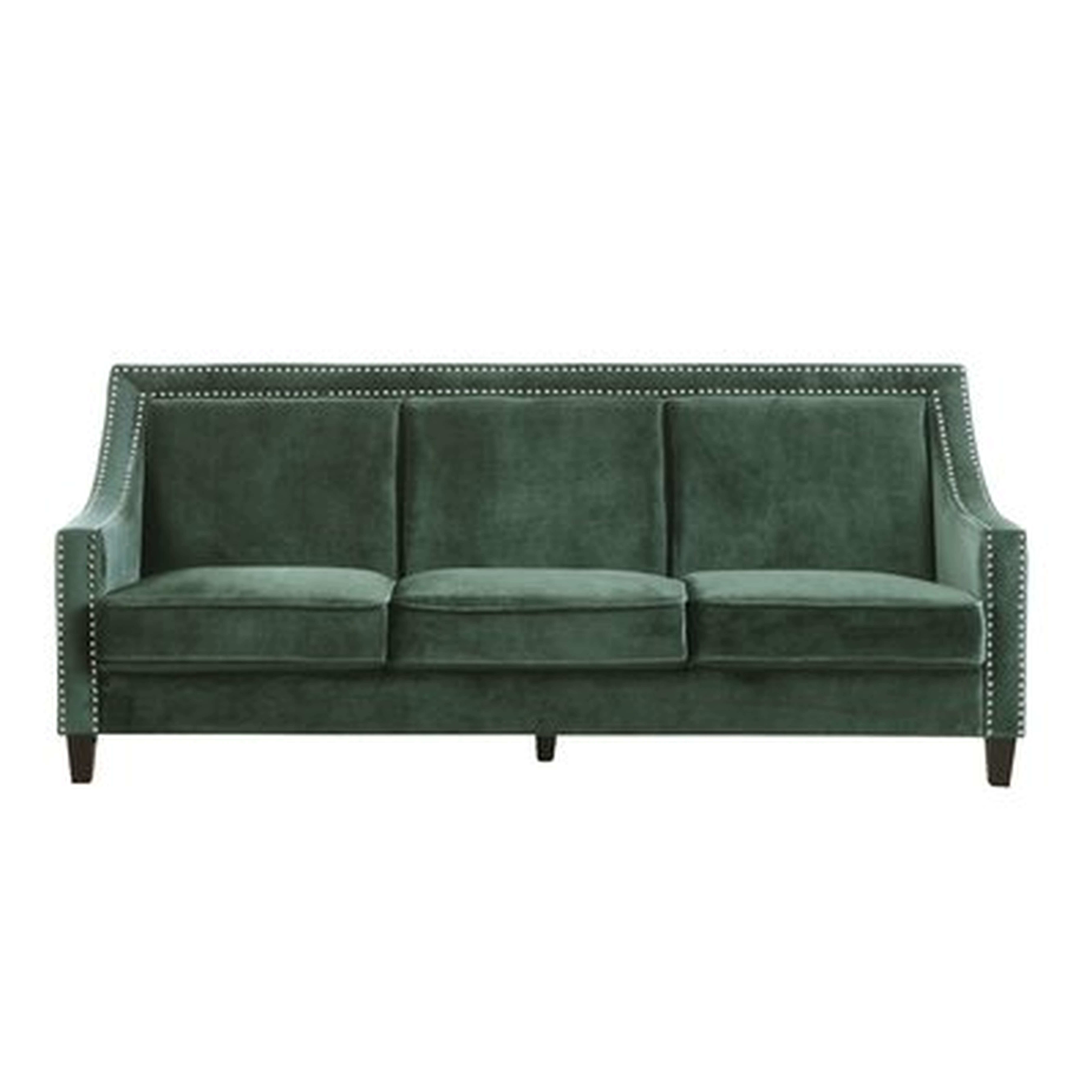 Trista Nailhead Trim Wood Legs Couch Sofa - Wayfair