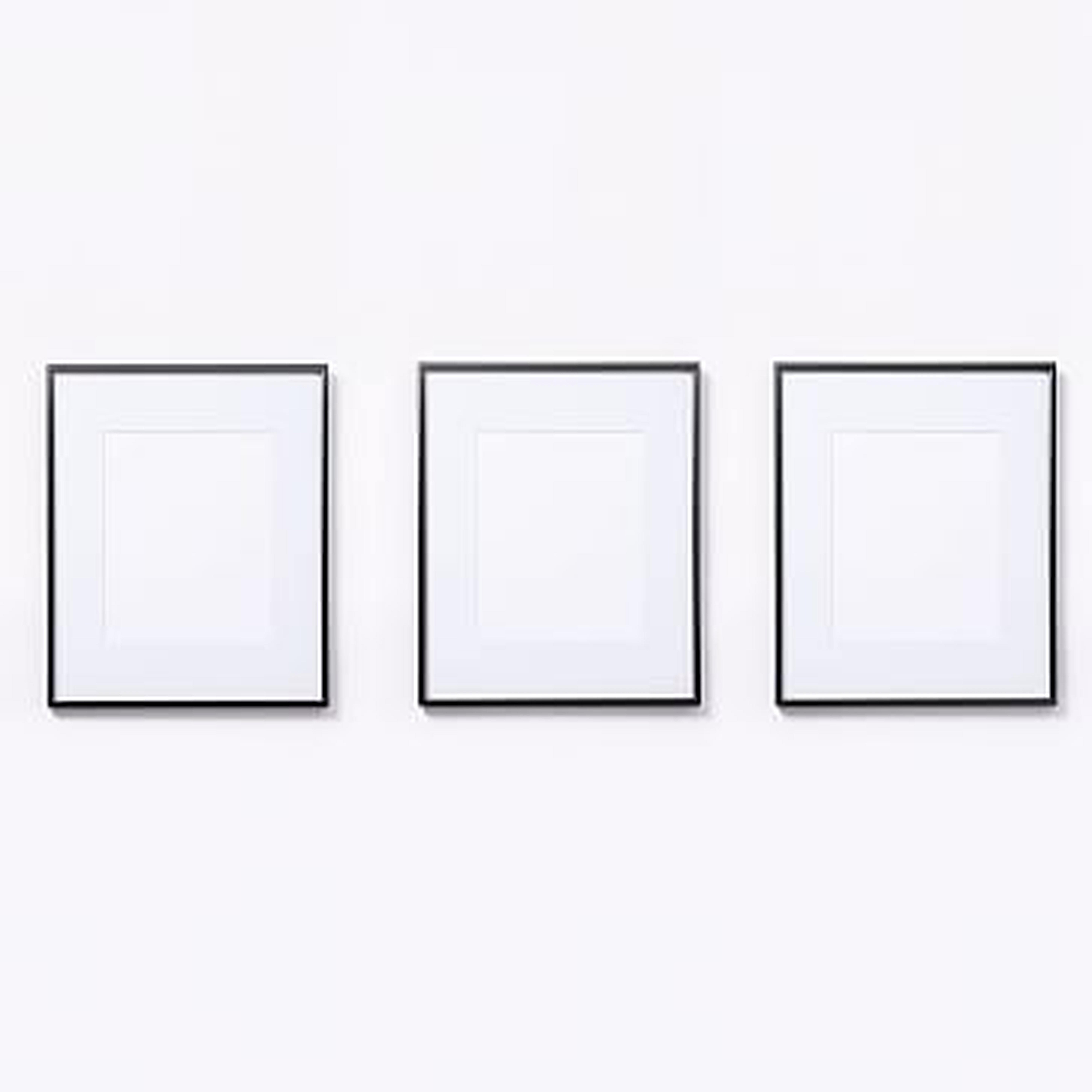 Gallery Frame, Antique Bronze, Set of 3, 8" x 10" (13" x 16" without mat) - West Elm