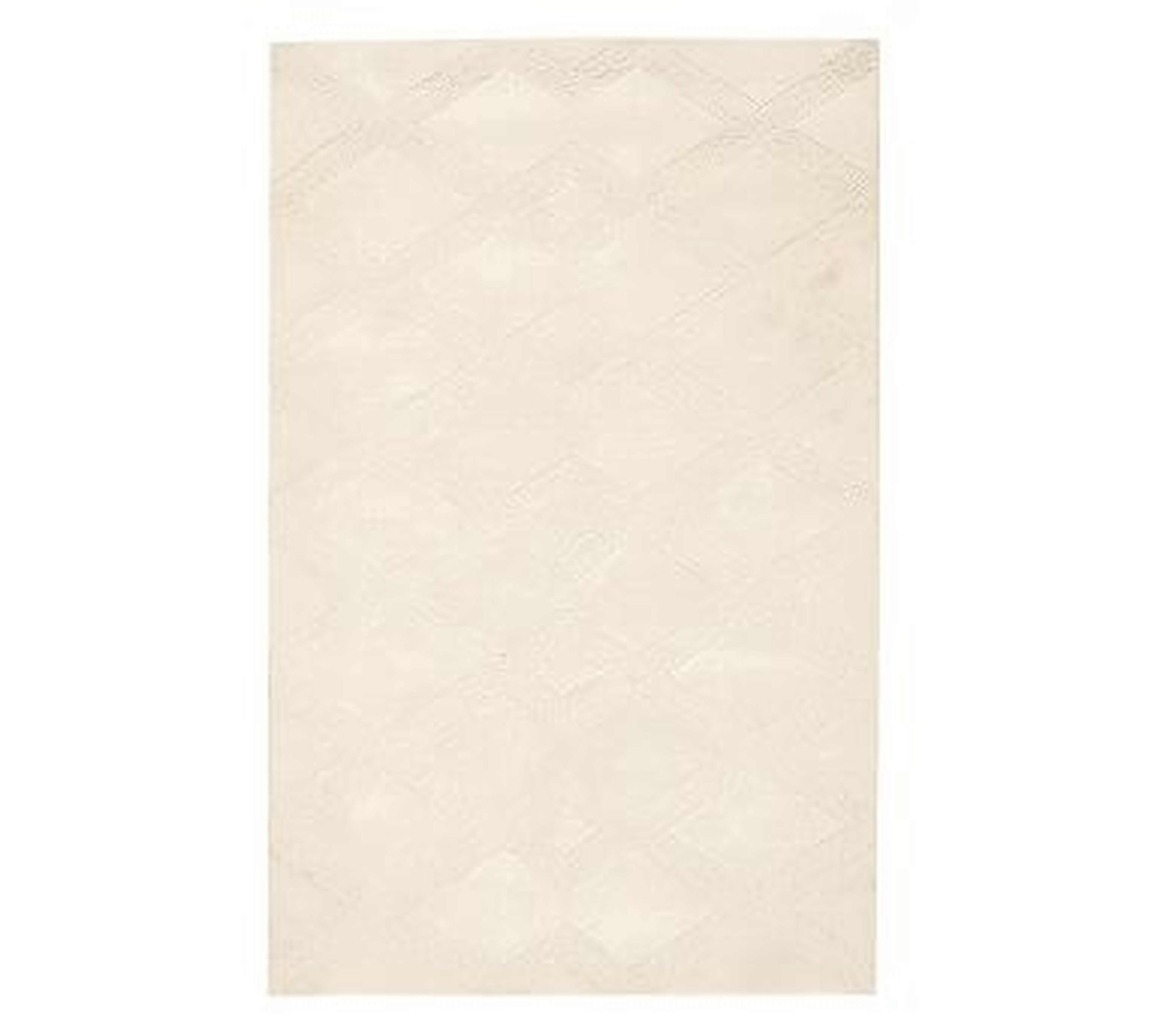 Chase Textured Hand Tufted Wool Rug, 8 x 10', Ivory - Pottery Barn