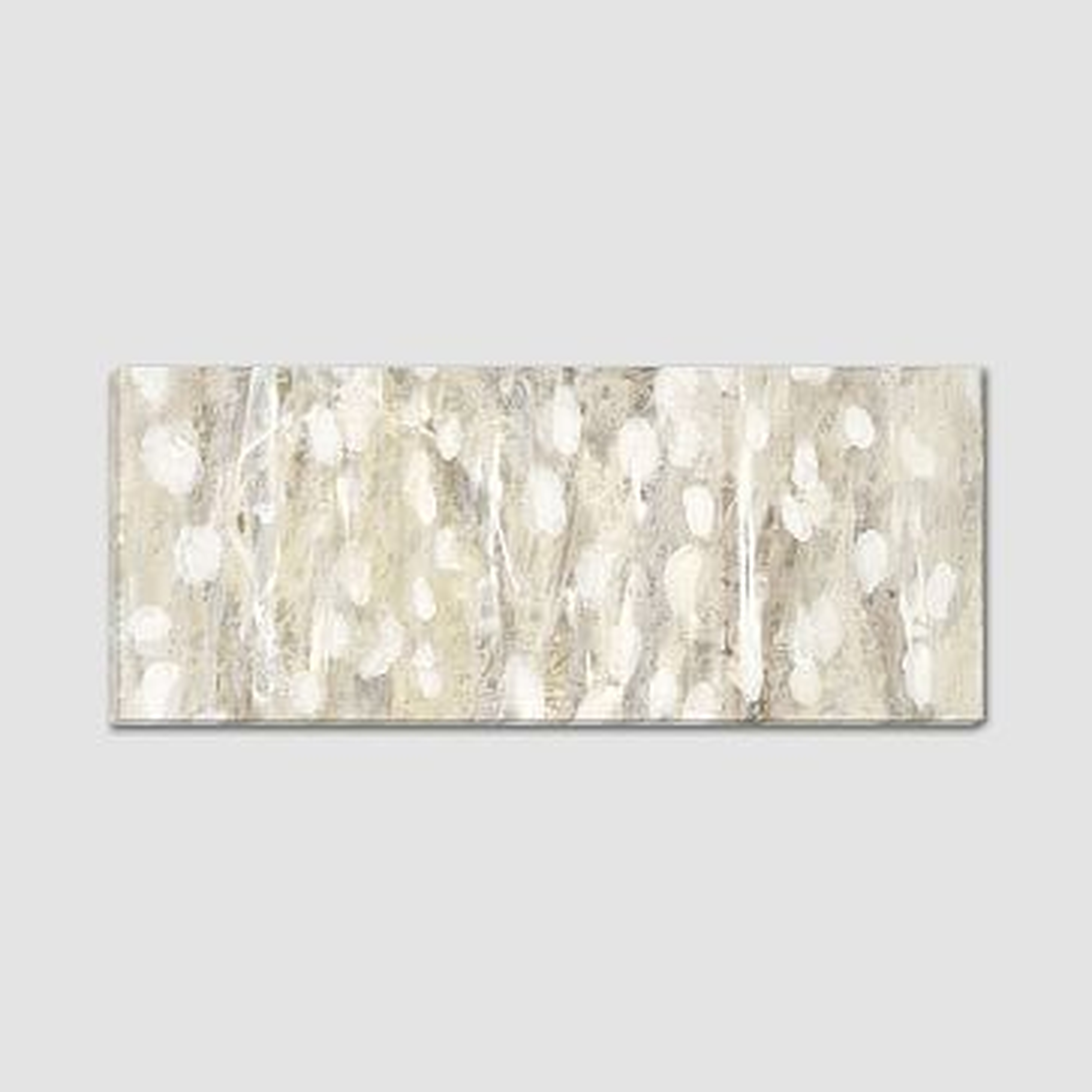 Canvas Print, Shades of White, 54"x22" - West Elm