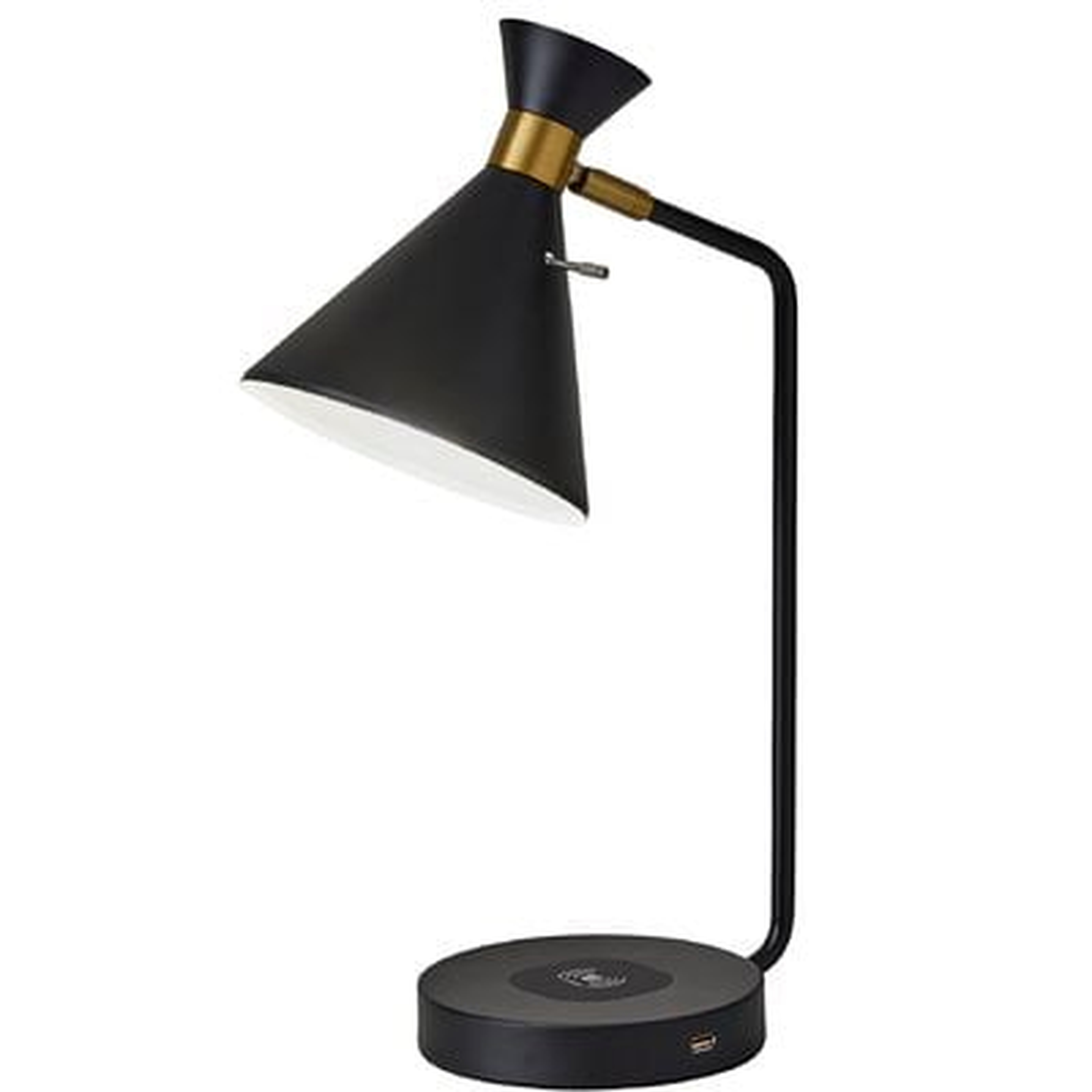 Clearwater Charge 19" Desk Lamp with Wireless Charger - AllModern