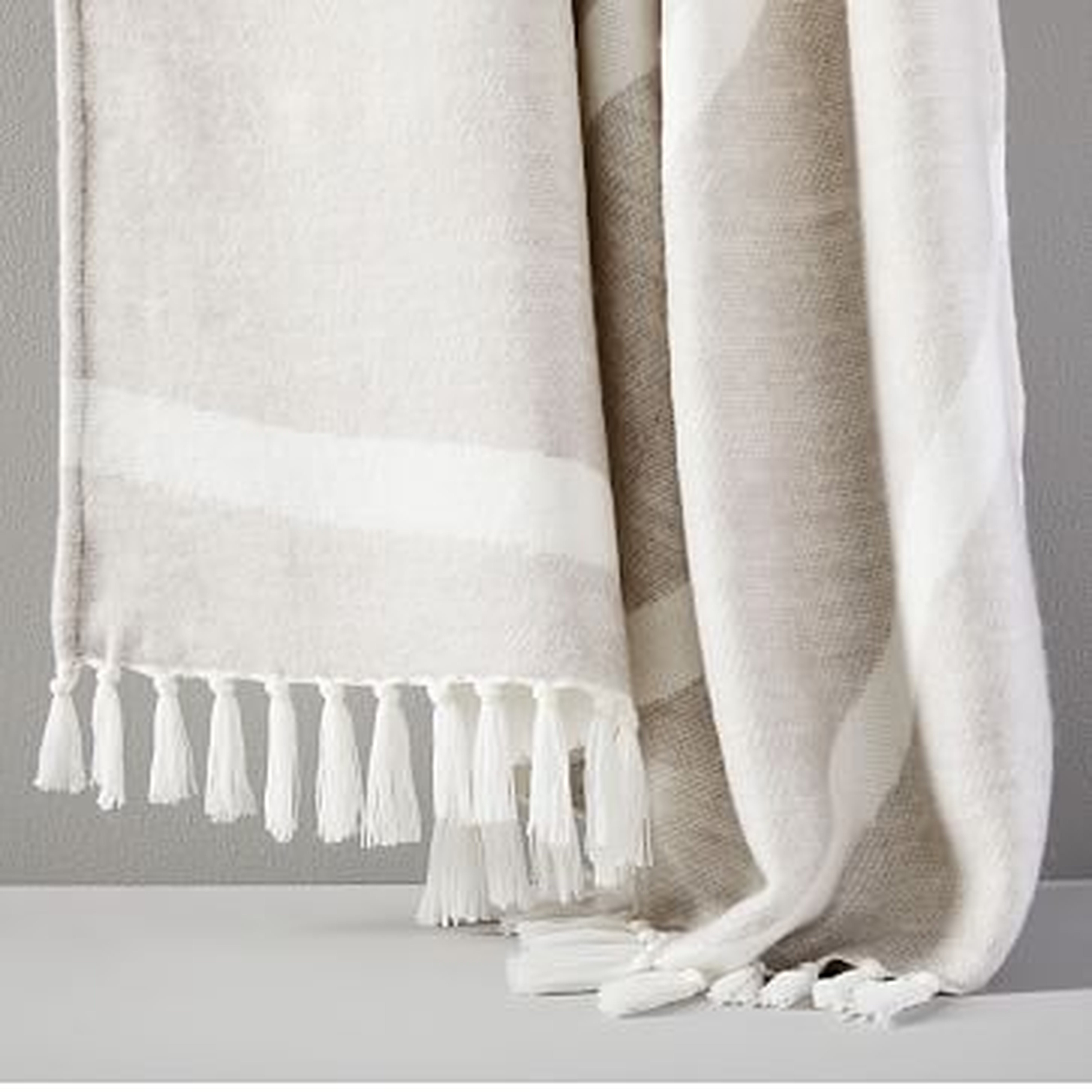 Graphic Throw, Frost Gray - West Elm