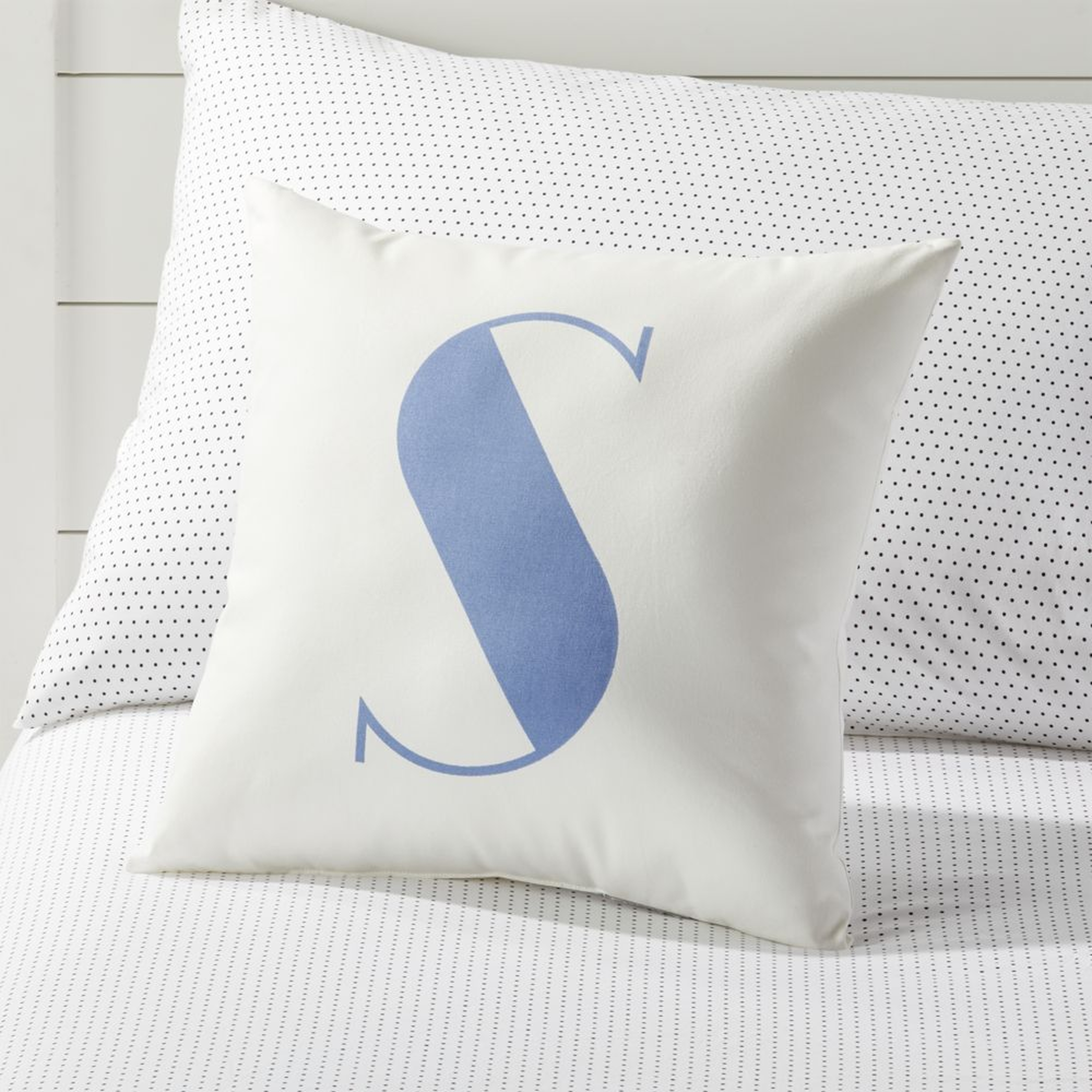 S Alphabet Throw Pillow - Crate & Kids