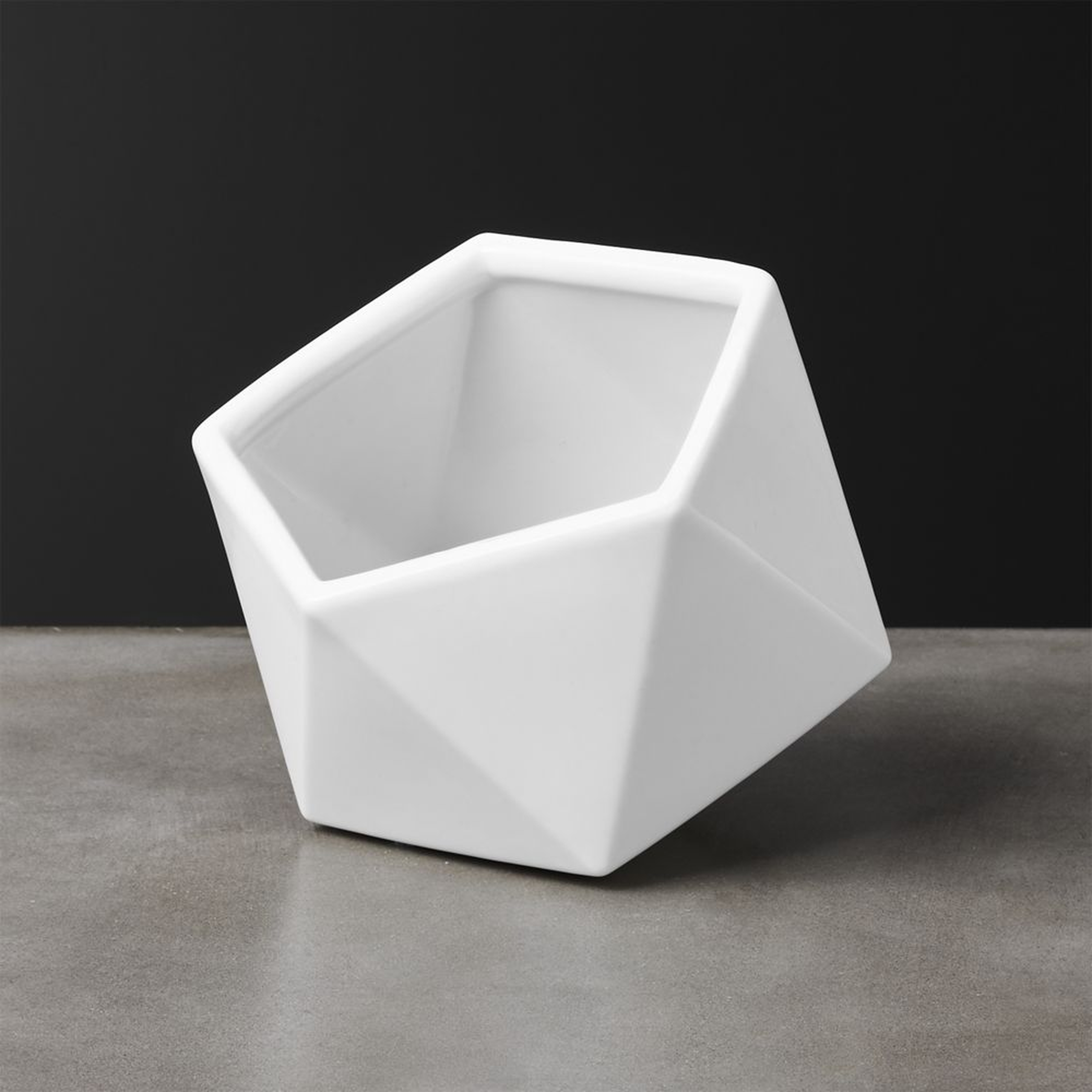Clarity Large White Porcelain Bowl - CB2