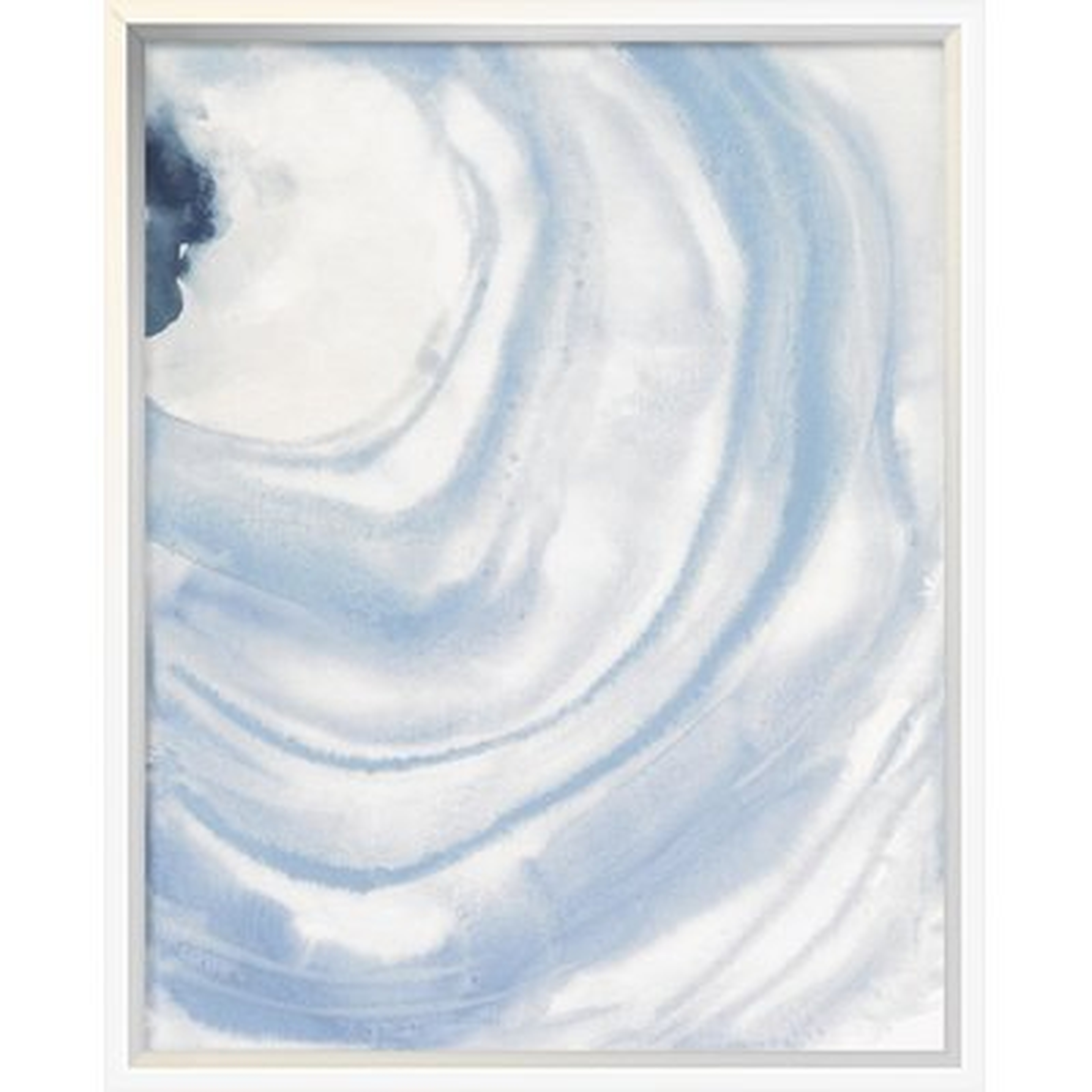 'Watercolor Geode X' Framed Print on Canvas - Wayfair