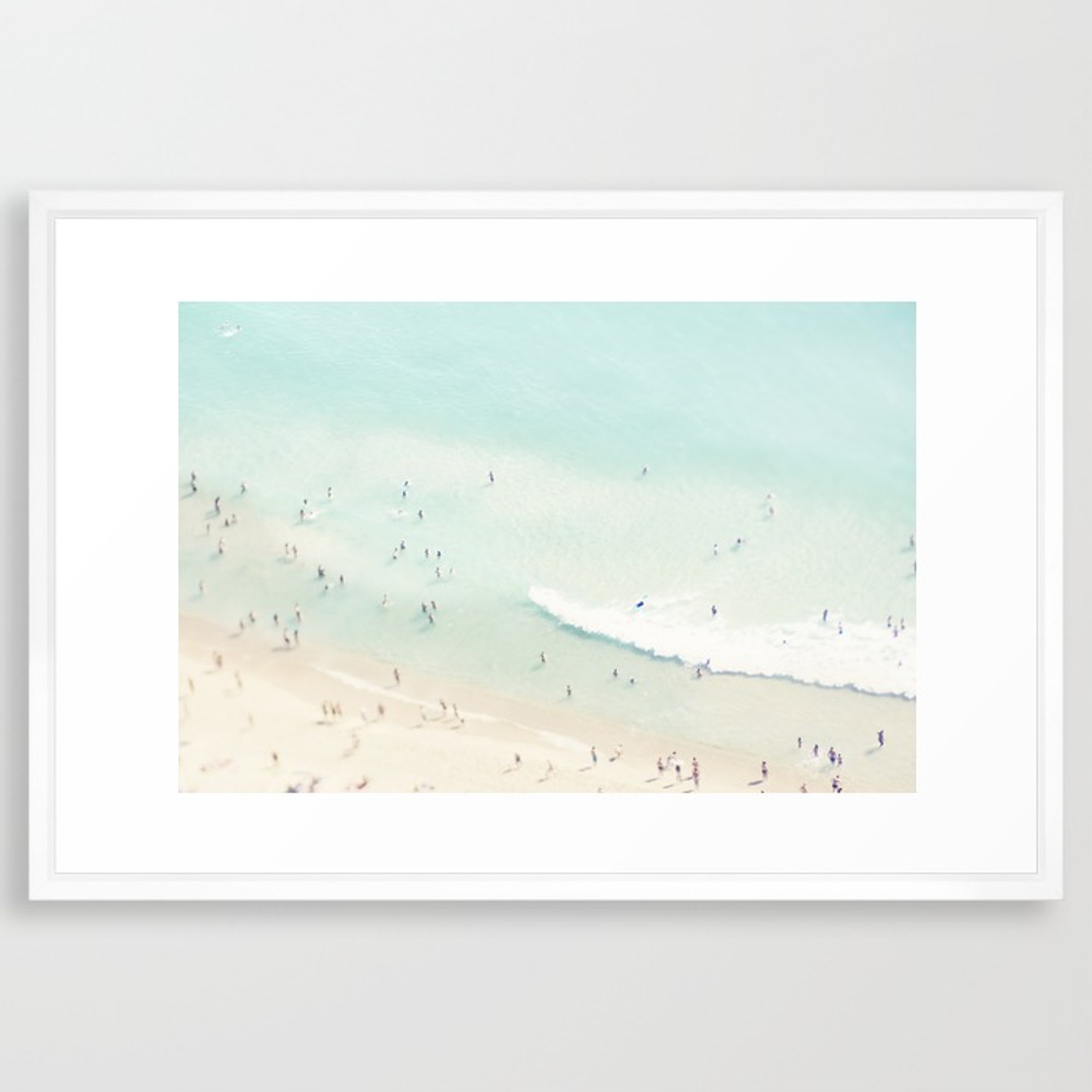 Beach Summer Fun Framed Art Print by Ingz - Society6