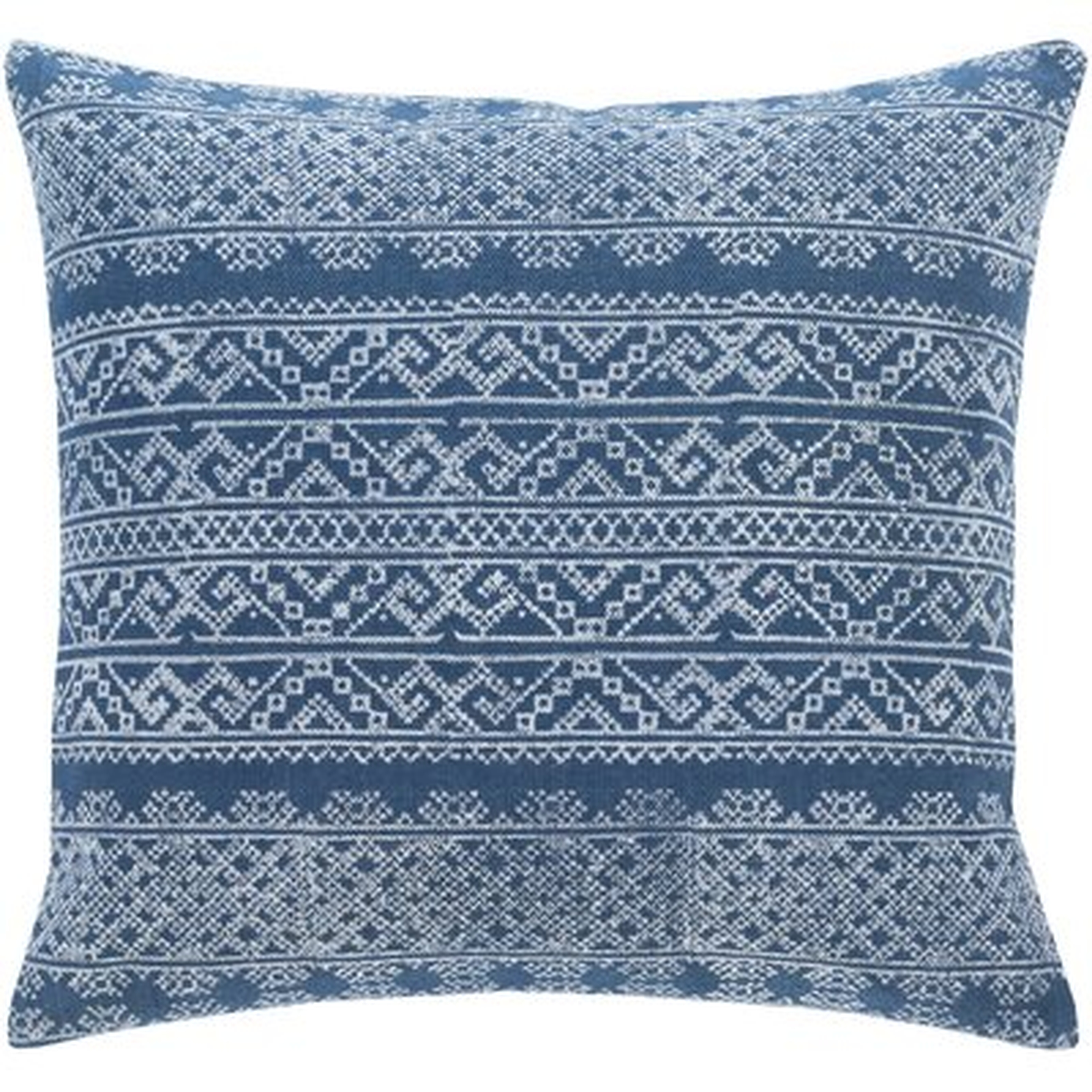 Ranier Bohemian Global Dark Blue Pillow  (polyester fill) - Wayfair