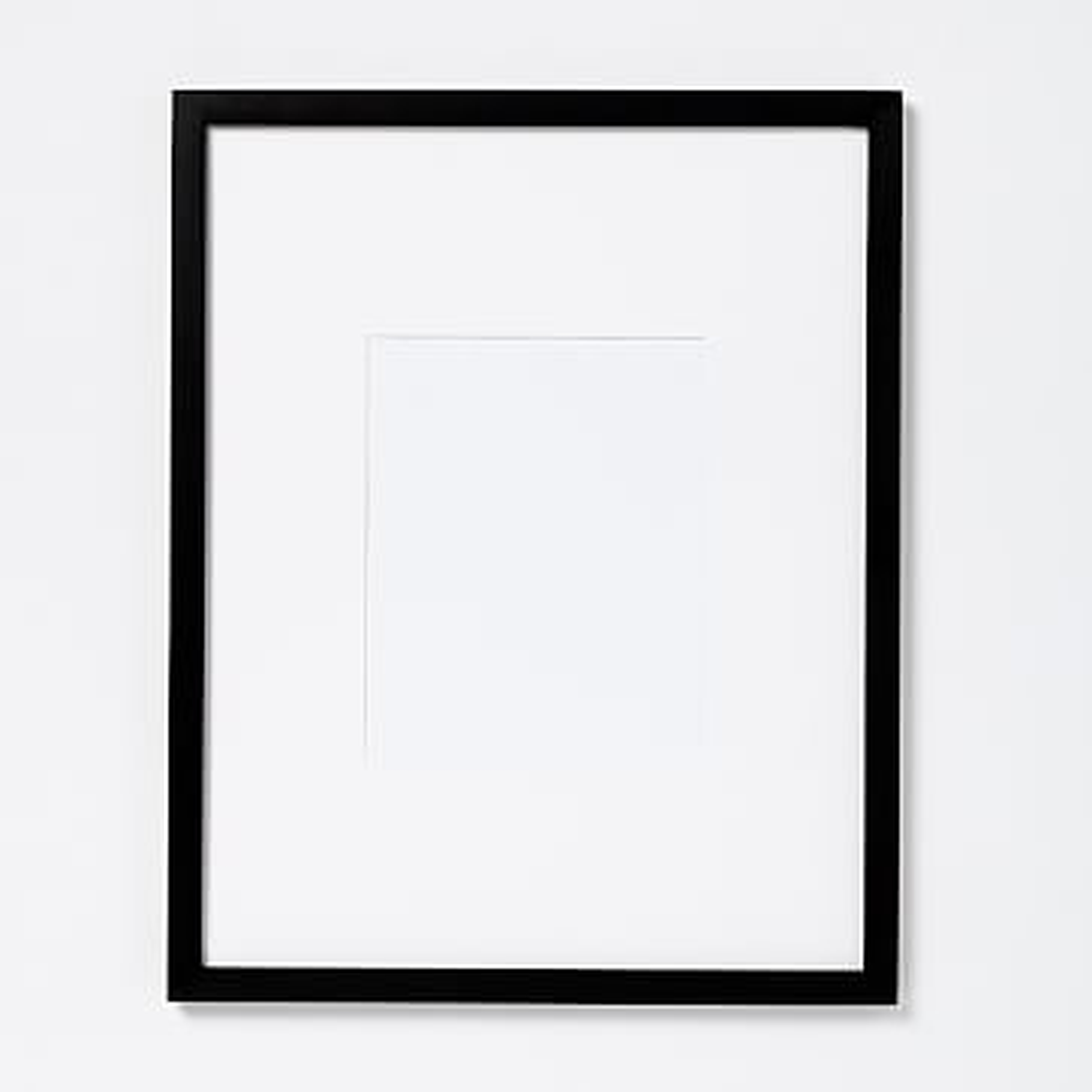 Gallery Frames, Black Lacquer, 8"x10" (15"x19" Frame) -Individual - West Elm