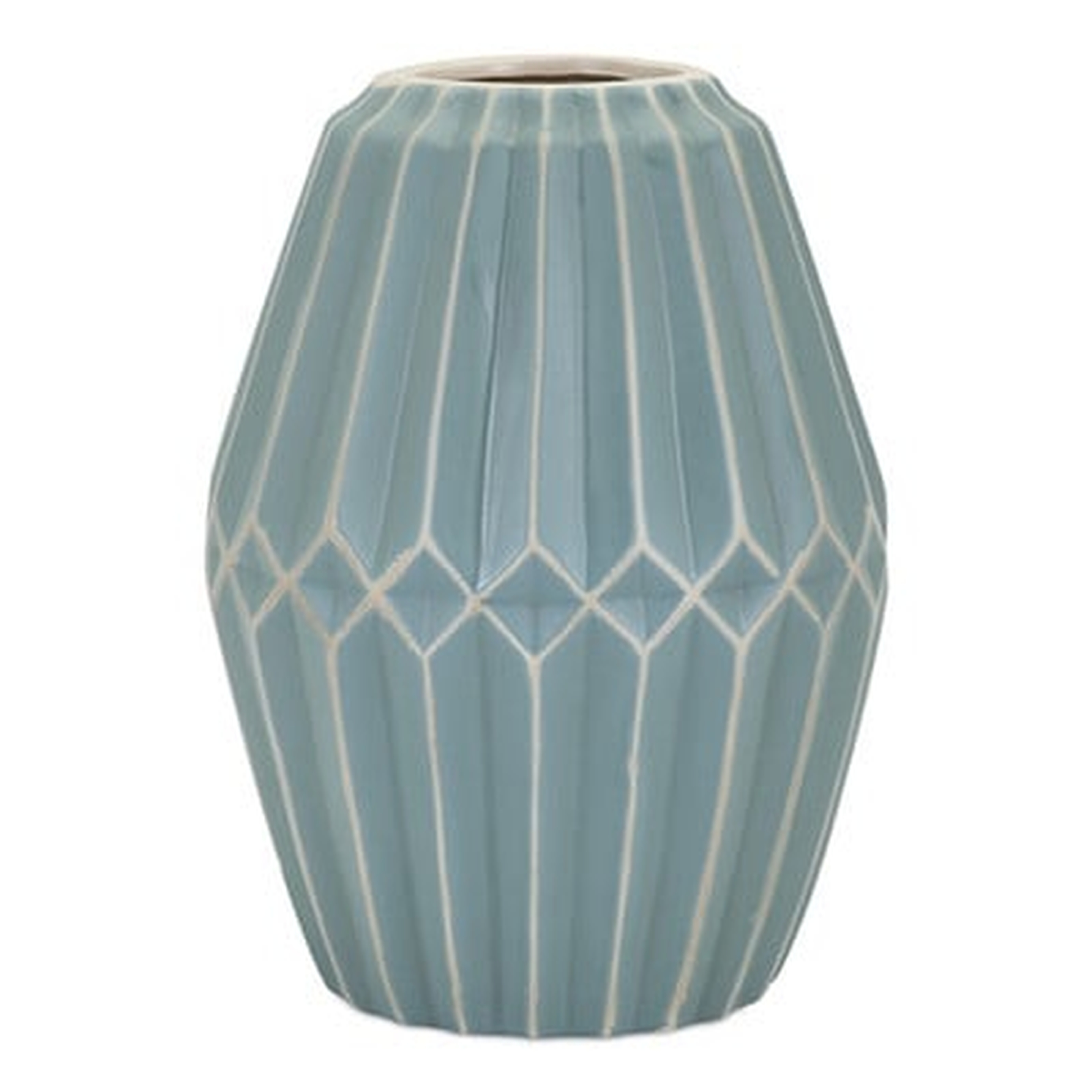 Traditional Cylinder Turquoise Table Vase - Wayfair