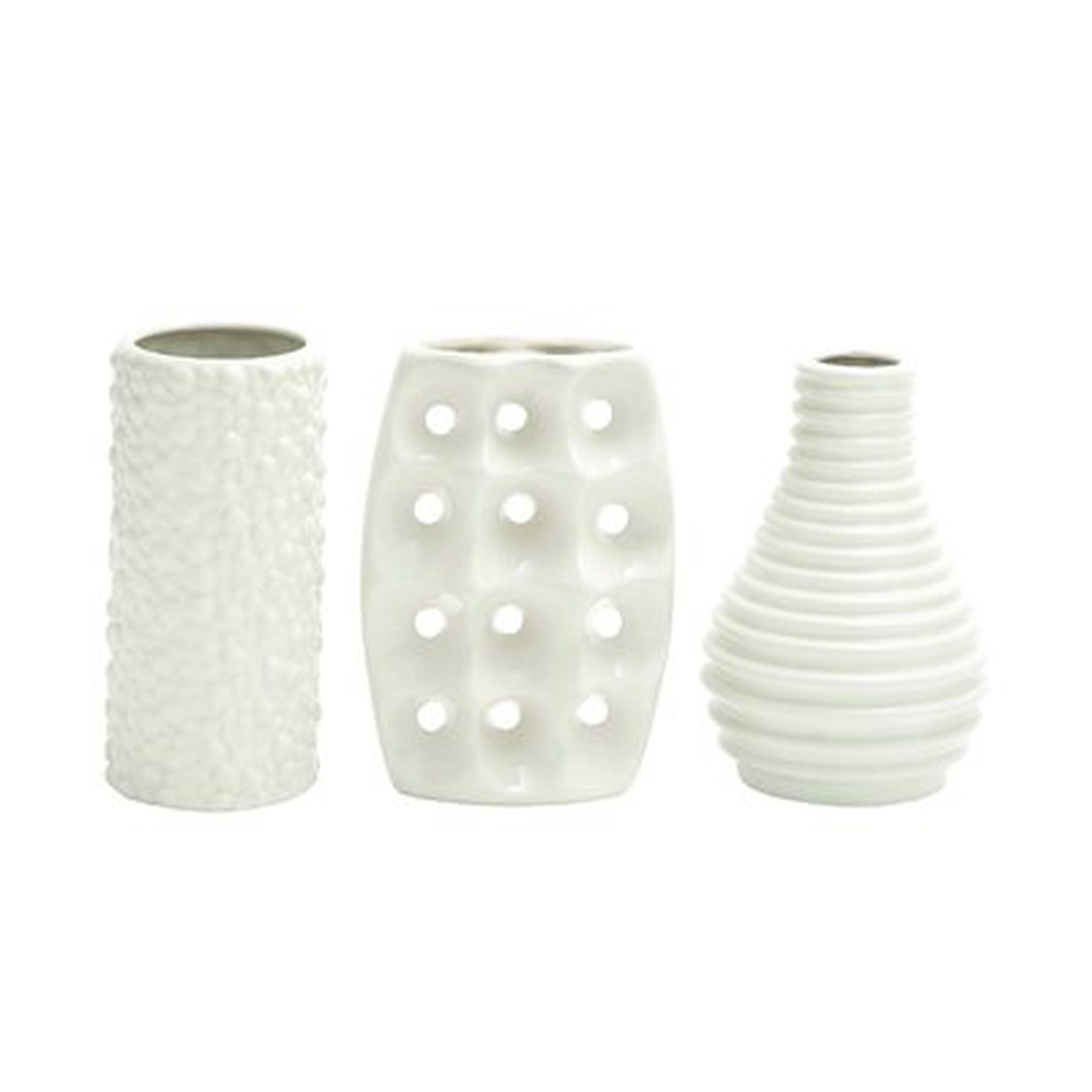 Styled Ceramic Vase 3 Piece Set - AllModern