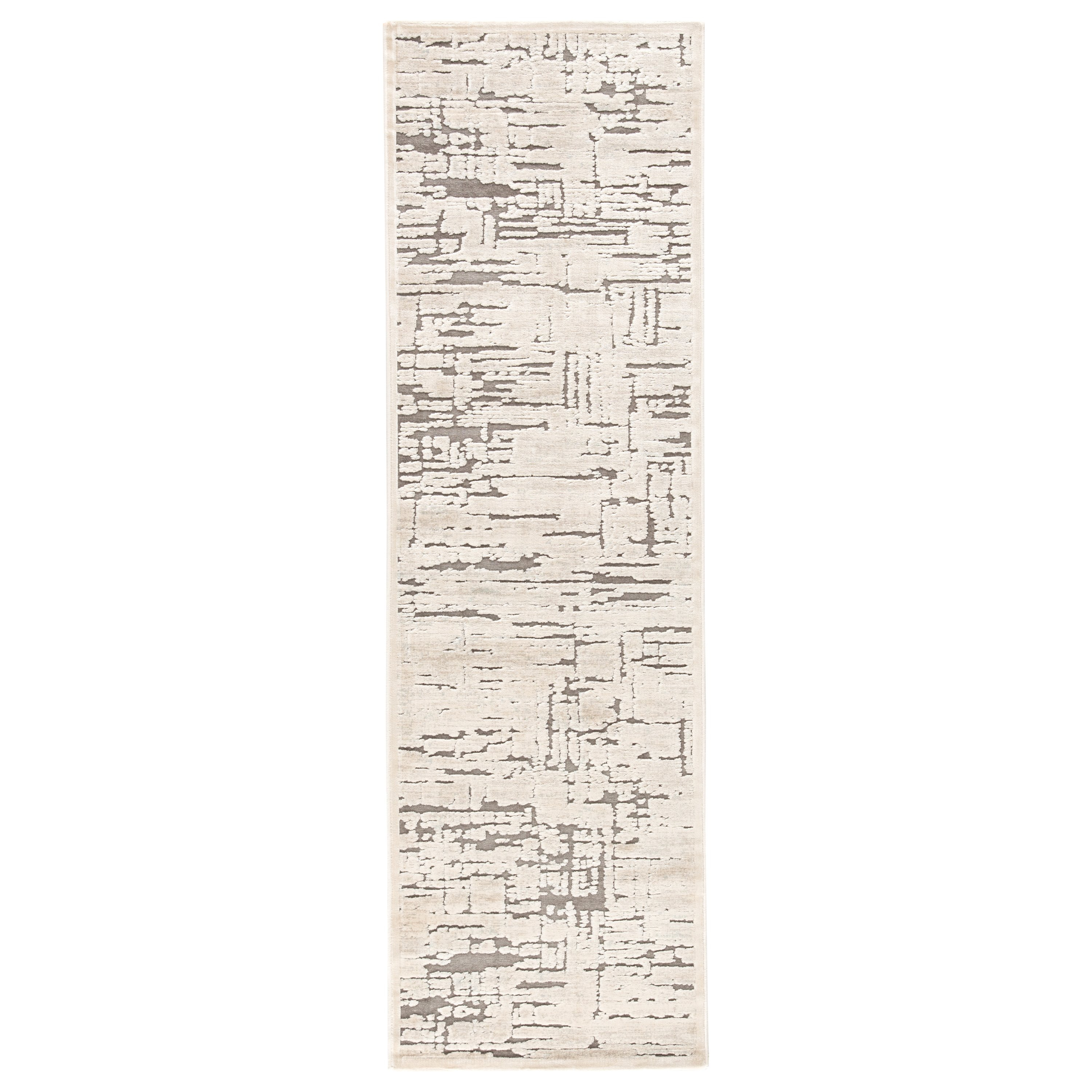 Yesemia Abstract Beige/ Brown Runner Rug (2'6"X8') - Collective Weavers